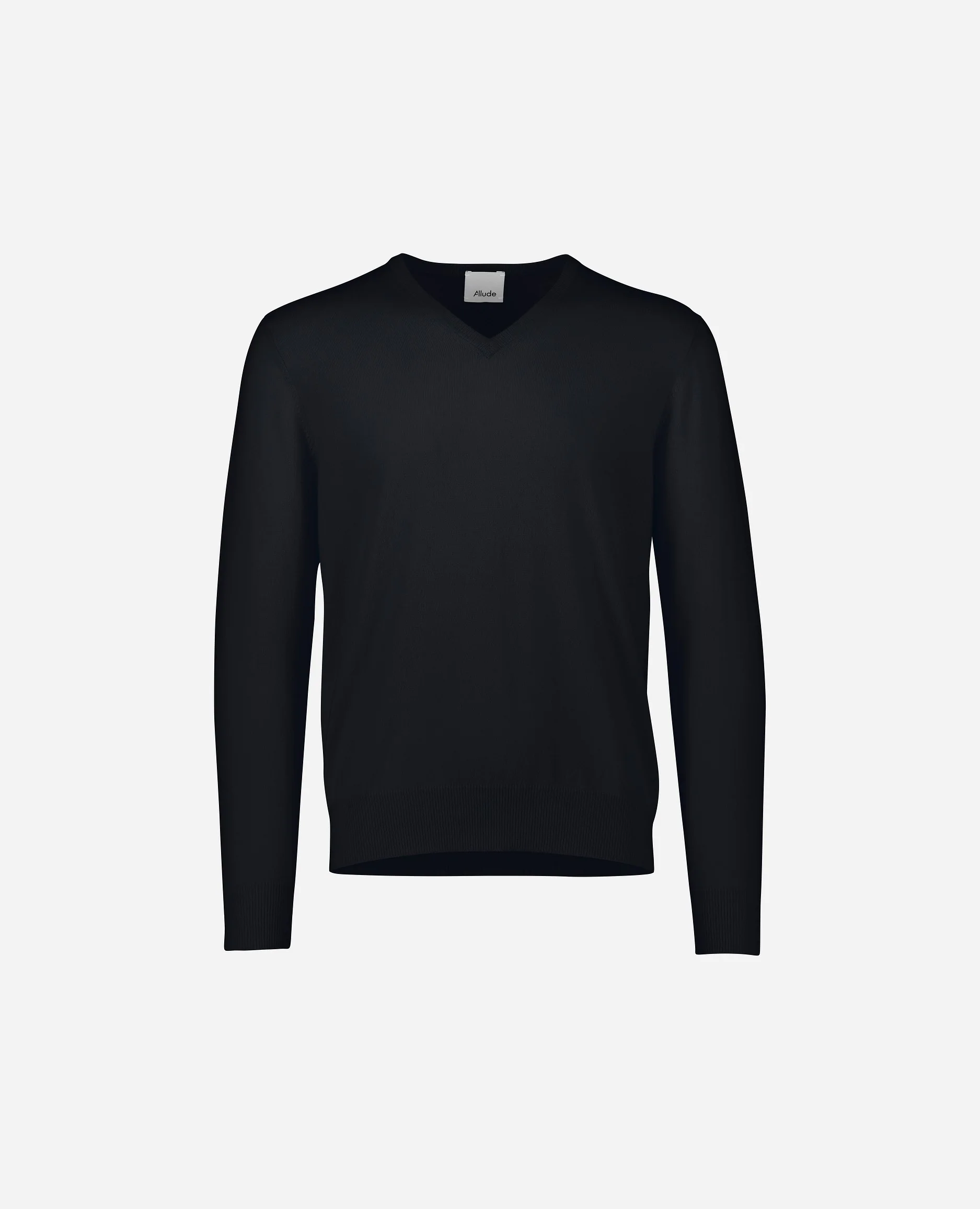 V-Ausschnitt Pullover aus Cashmere in Navy - Image 5