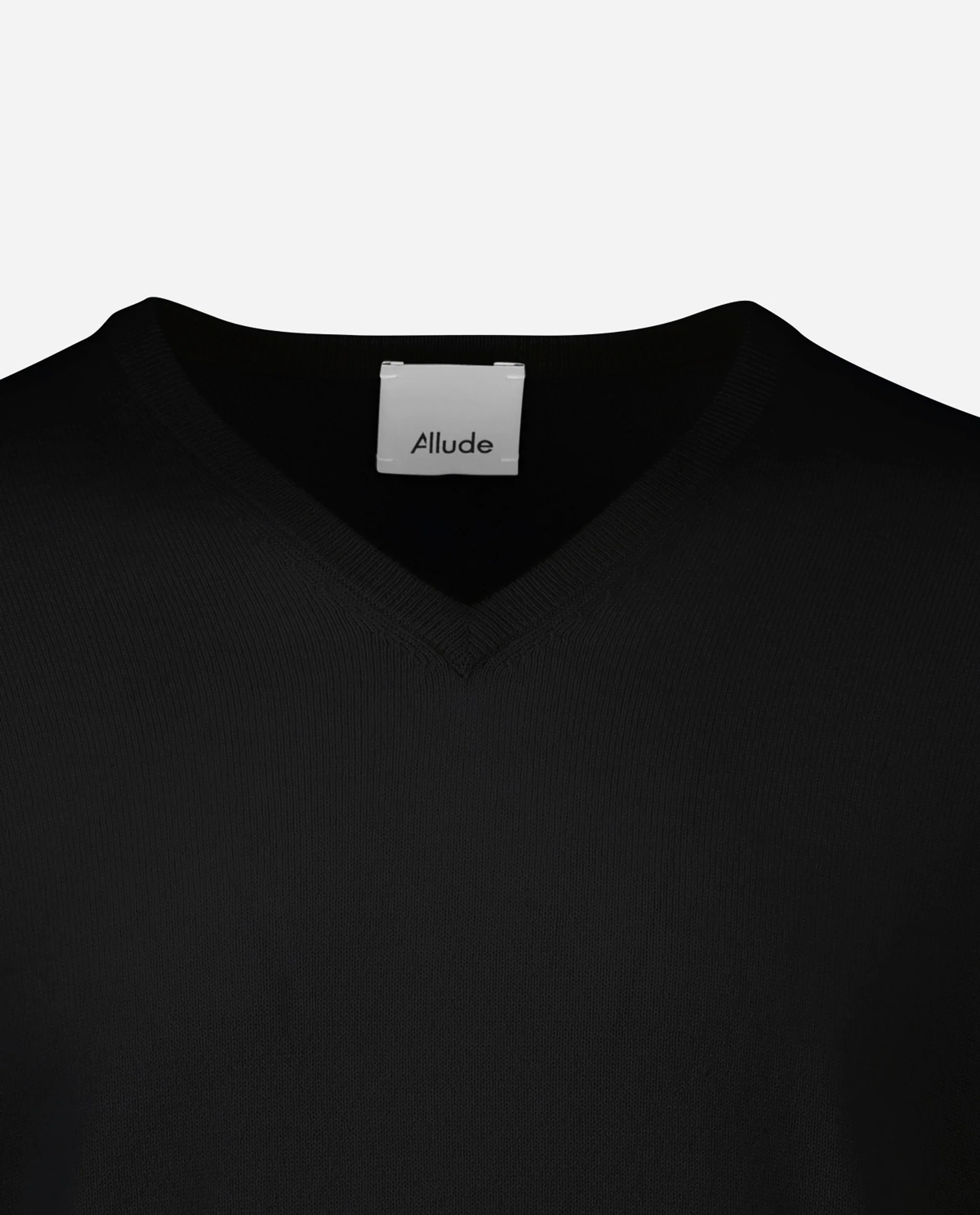 V-Ausschnitt Pullover aus Cashmere in Schwarz - Image 3