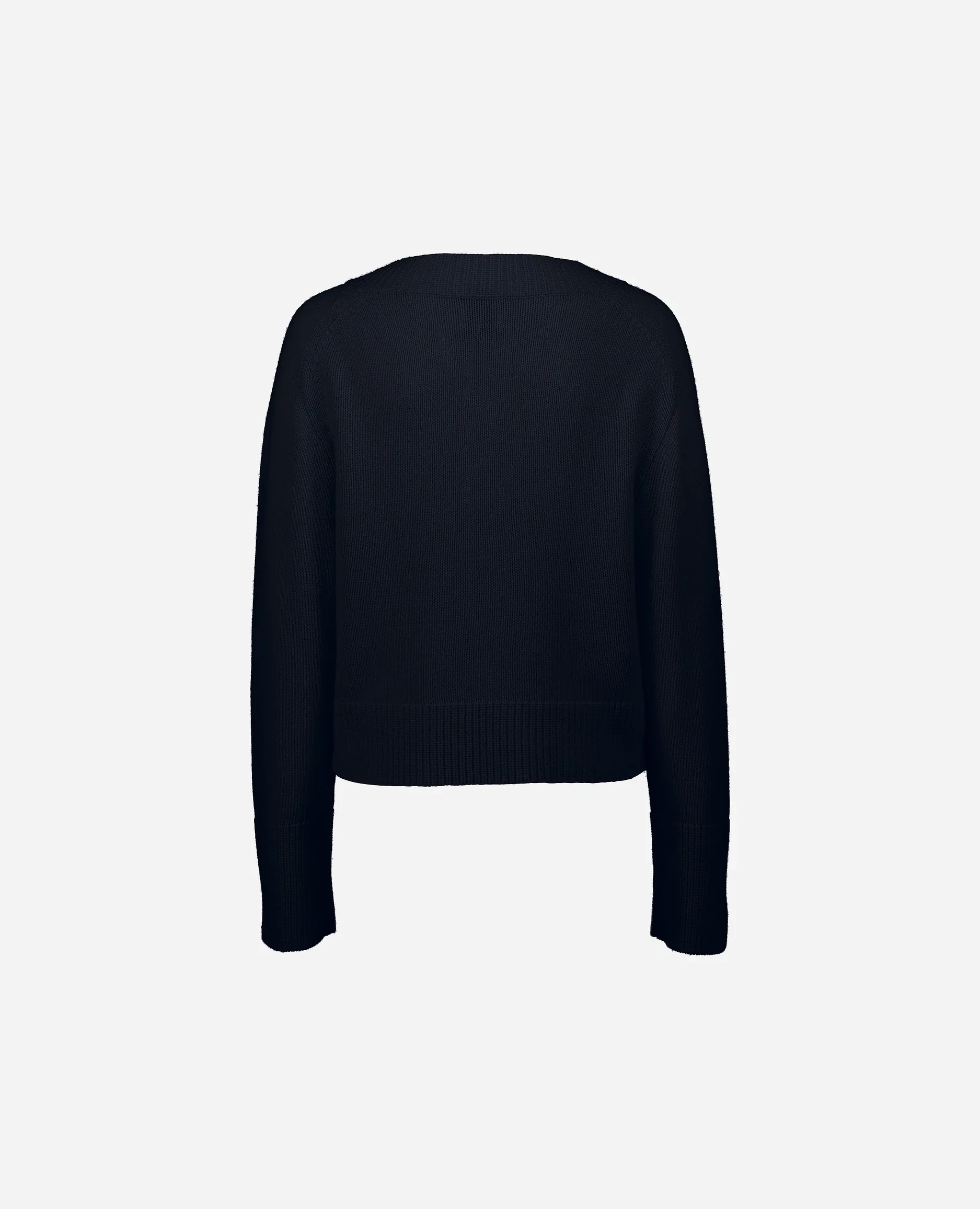 Woll-Mischung Pullover in Navy - Kastiger Schnitt - Image 2
