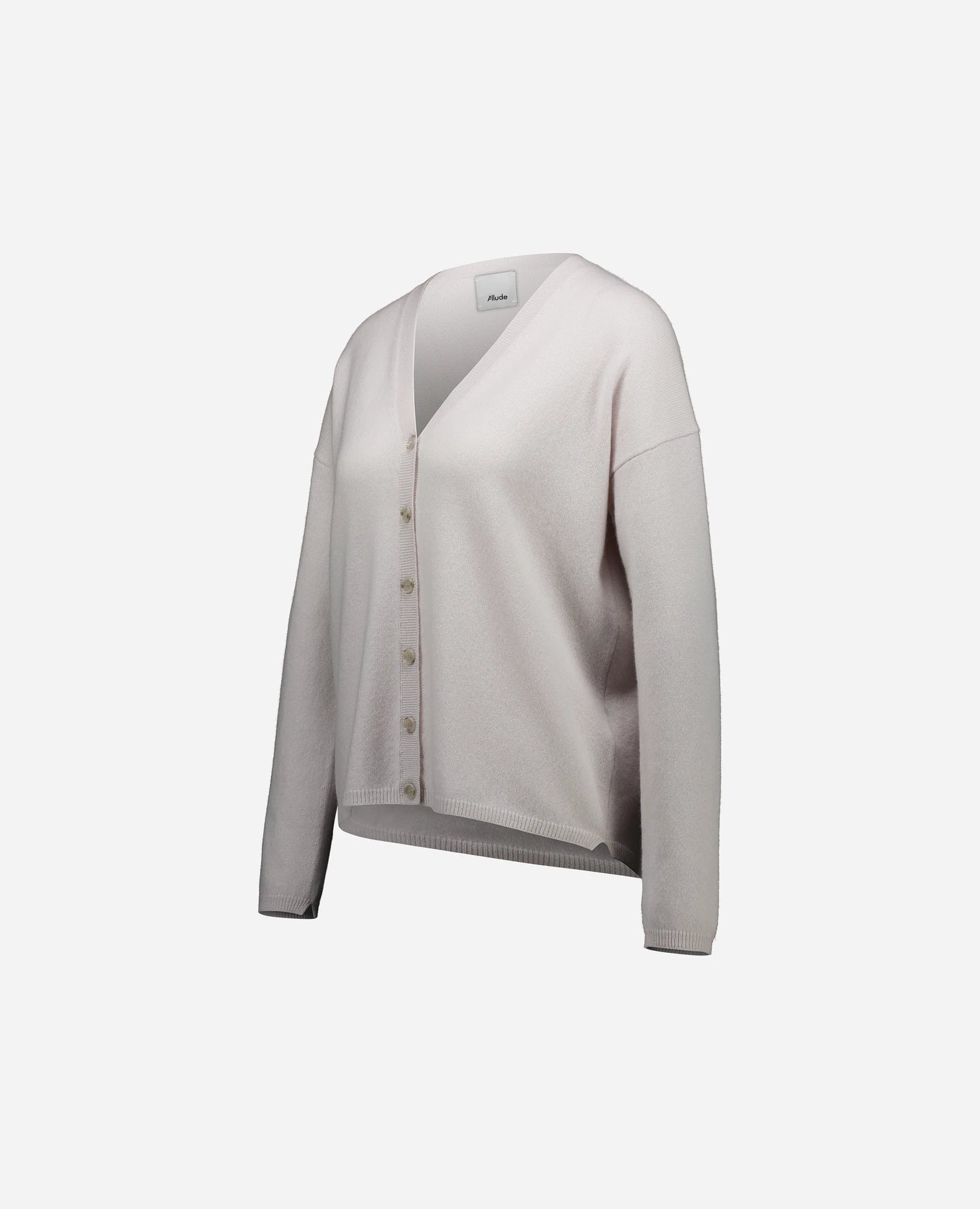 Cashmere Strickjacke in Grau - Image 3