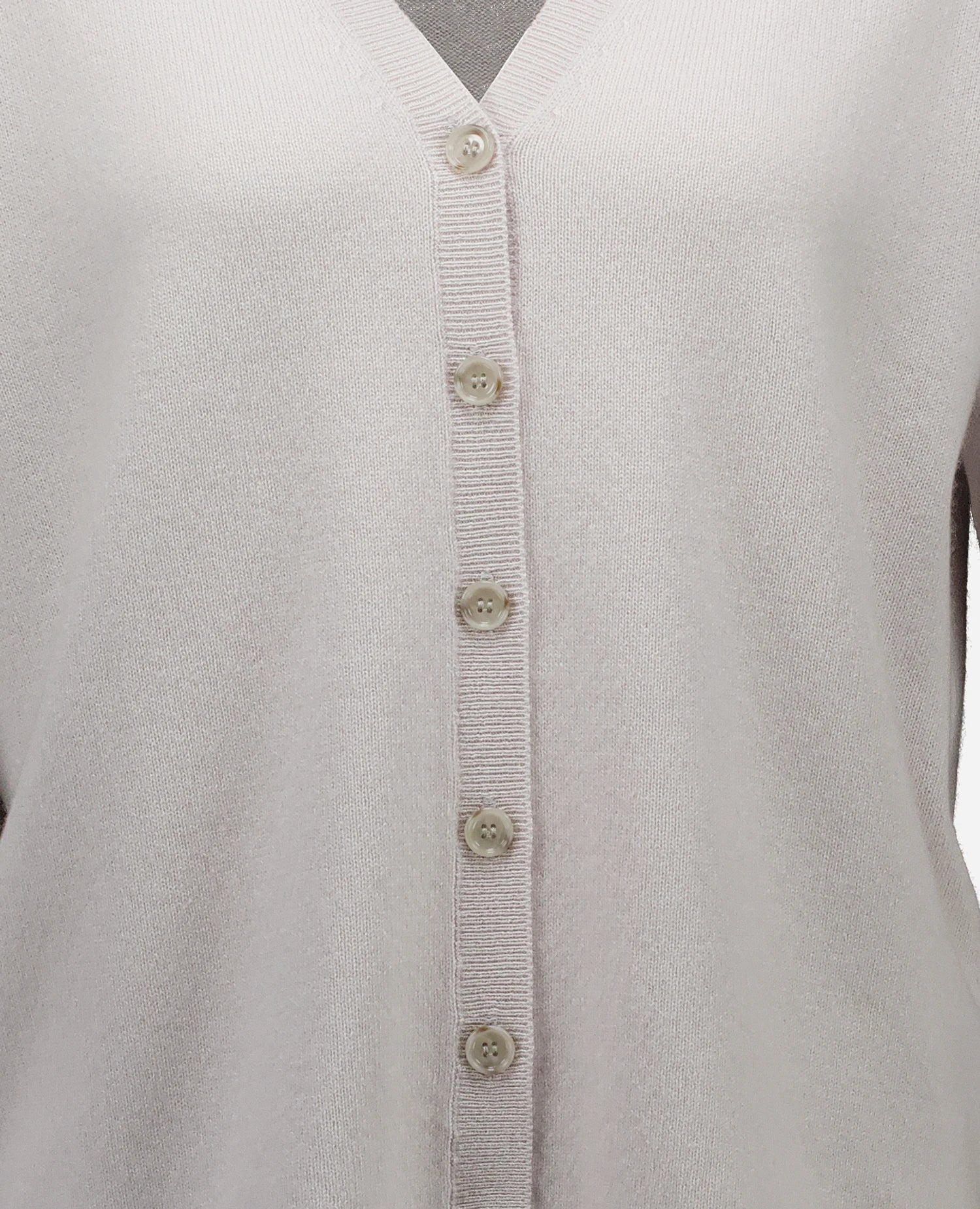 Cashmere Strickjacke in Grau - Image 4