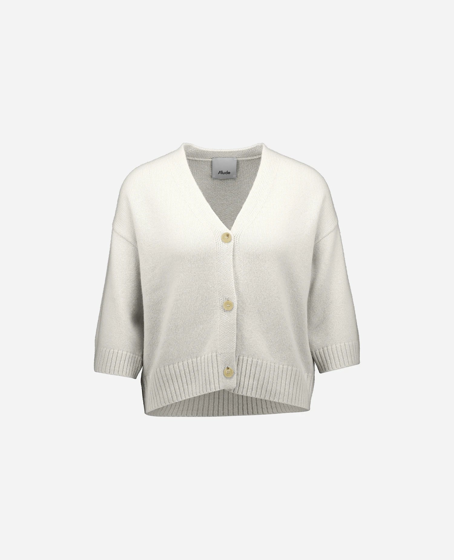 Cashmere Strickjacke in Weiß