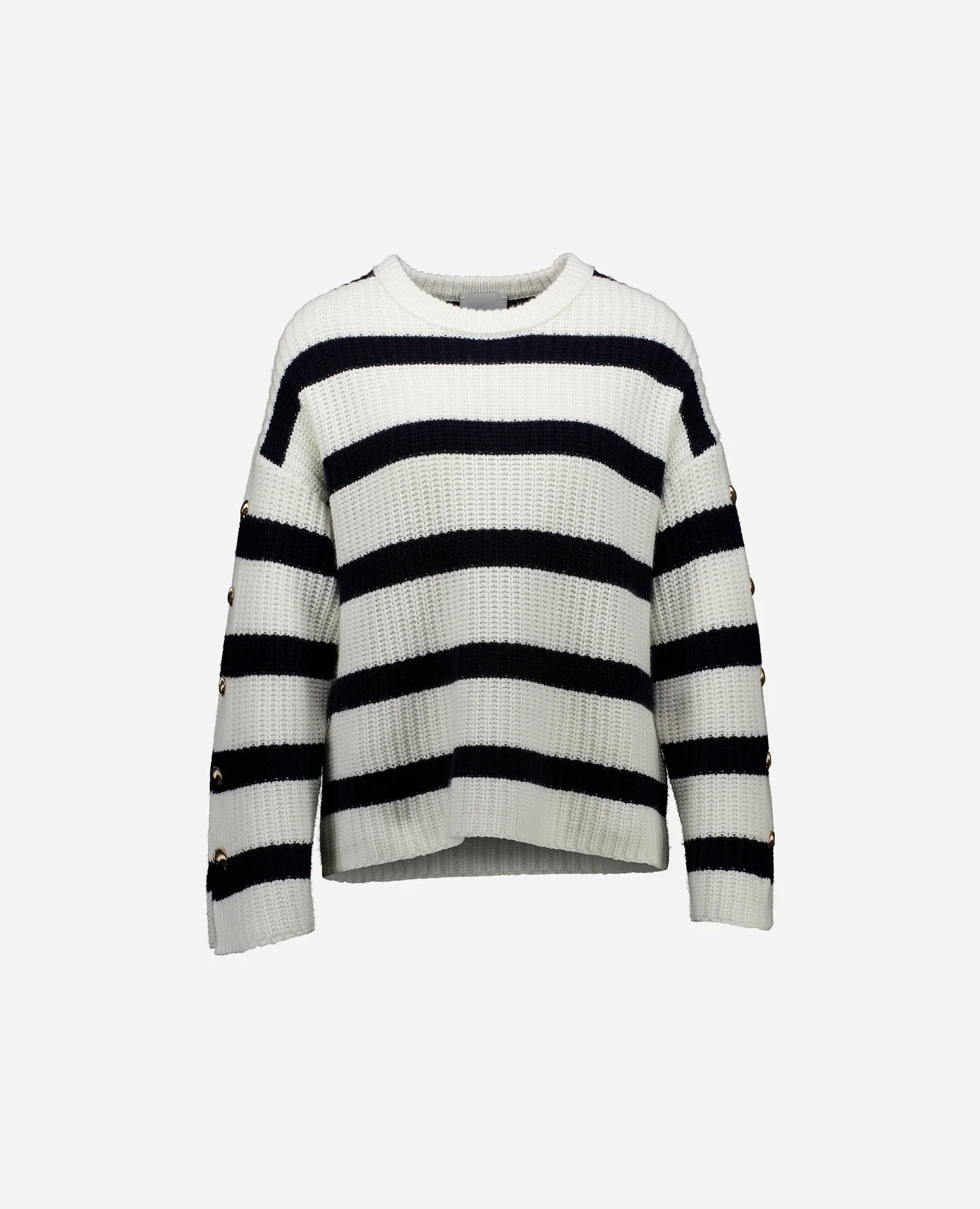 Baumwoll Mischung Pullover in Weiß