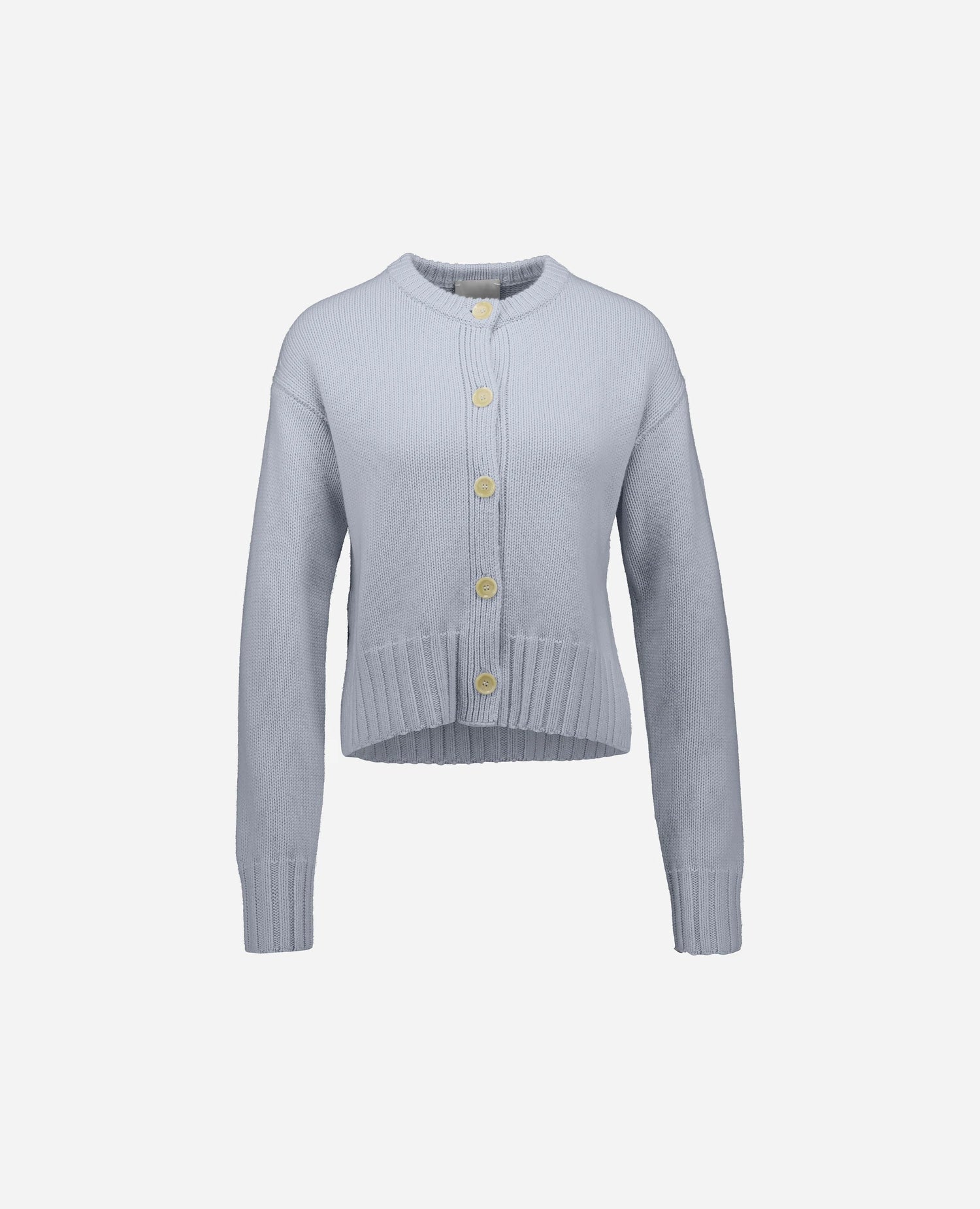 Woll-Mischung Strickjacke in Blau - Image 2