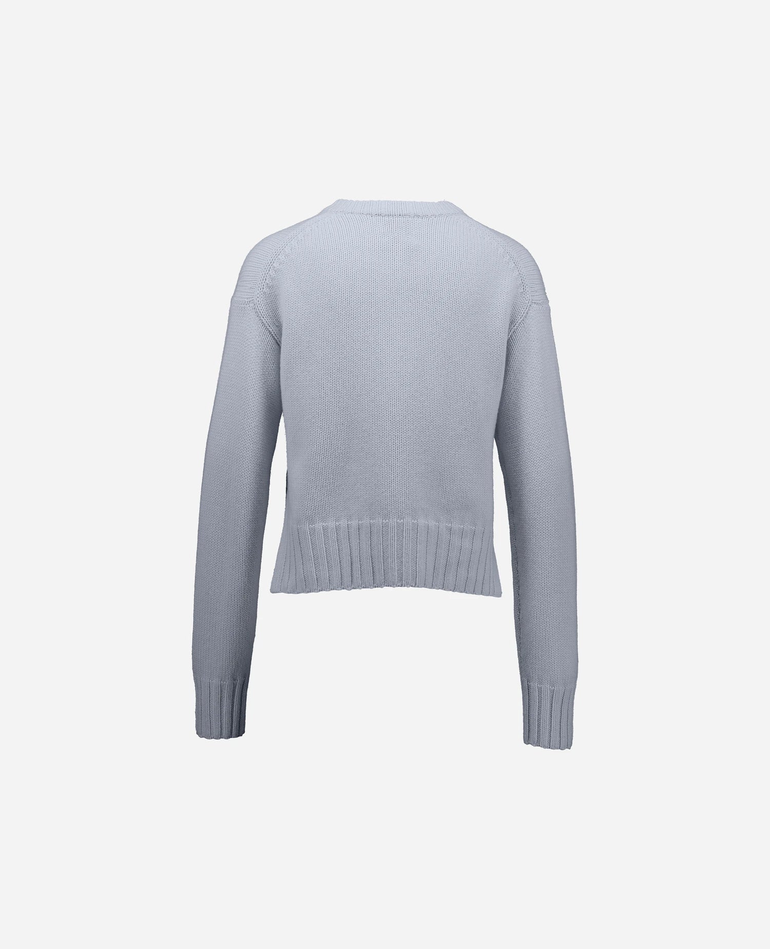 Woll-Mischung Strickjacke in Blau - Image 4