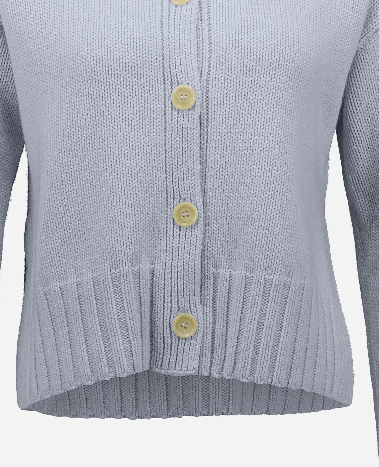 Woll-Mischung Strickjacke in Blau - Image 6