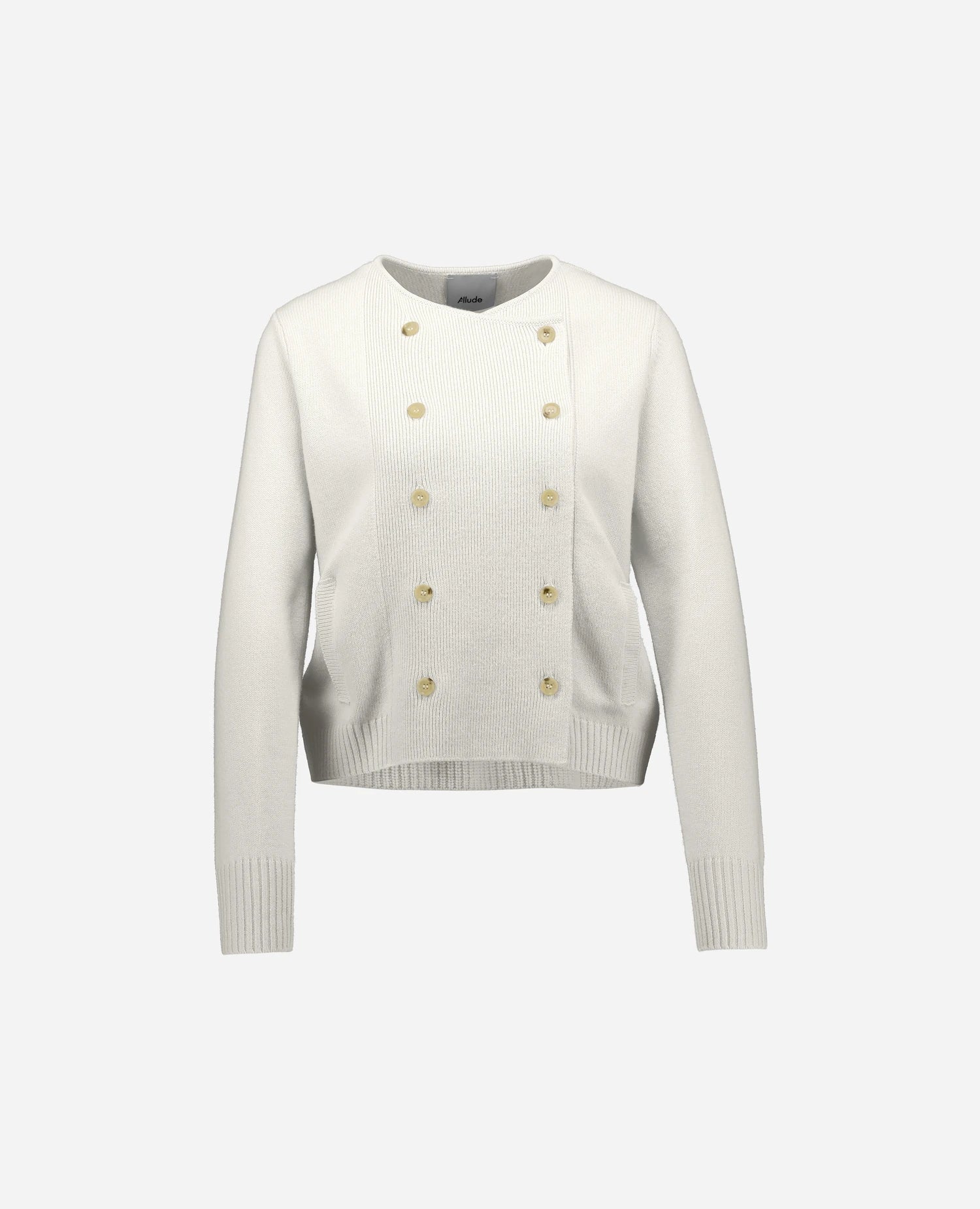Woll-Mischung Jacket in Weiß