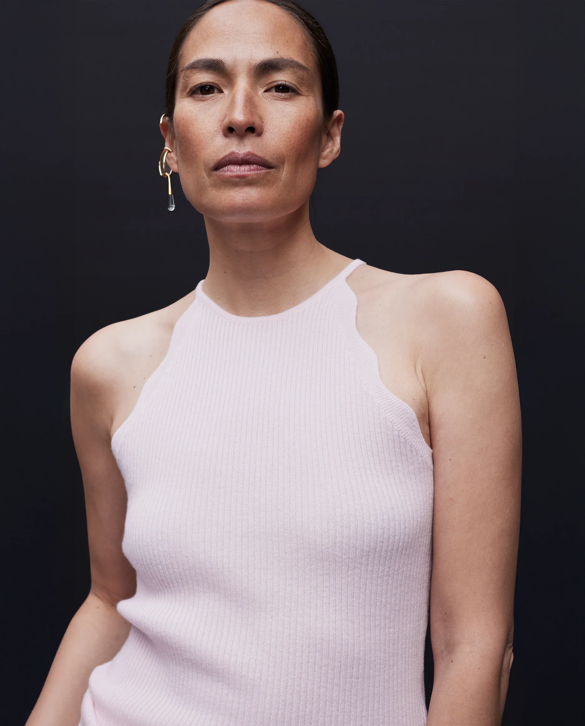 Woll-Mischung Top in Rose