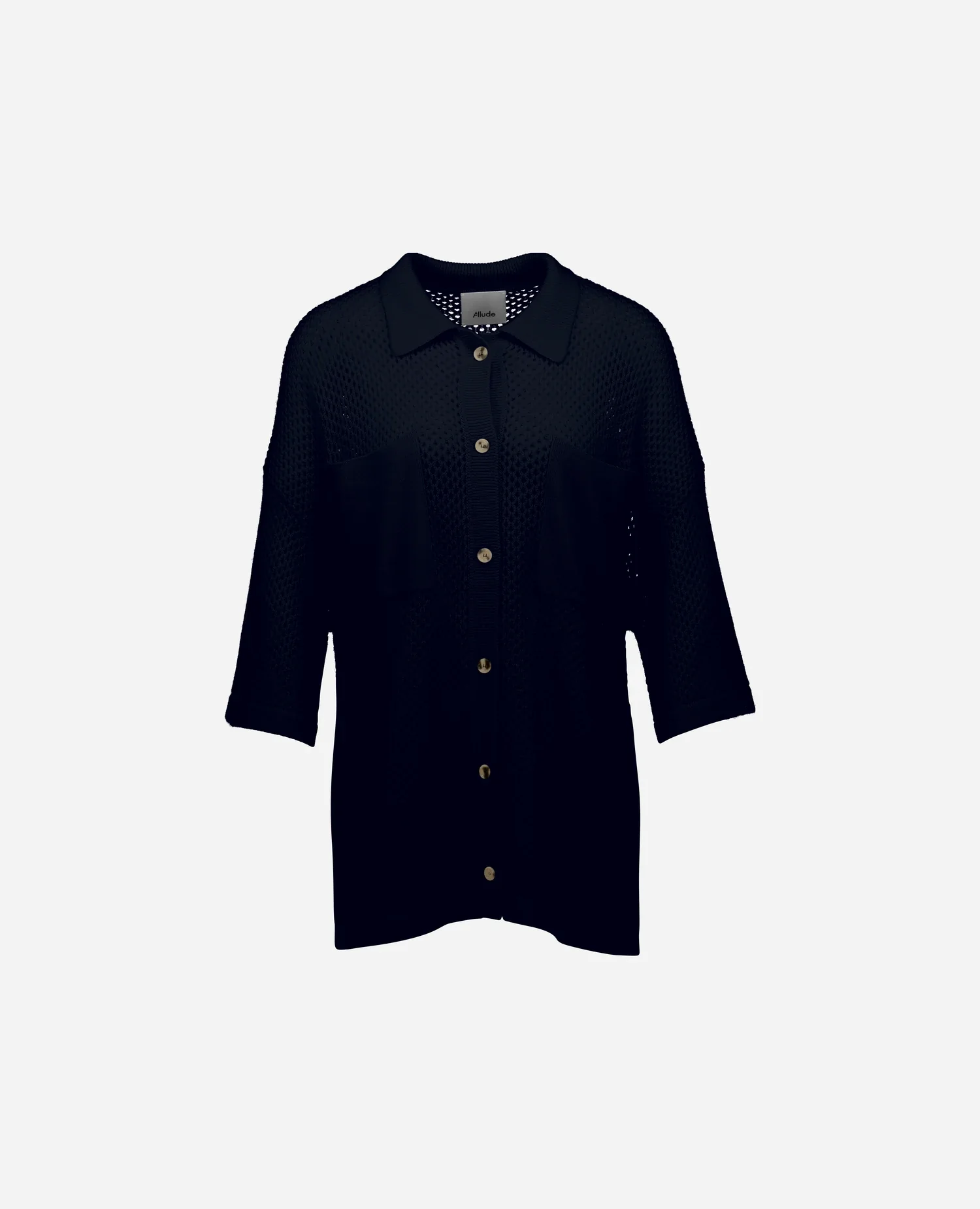Woll-Mischung Pullover in Navy