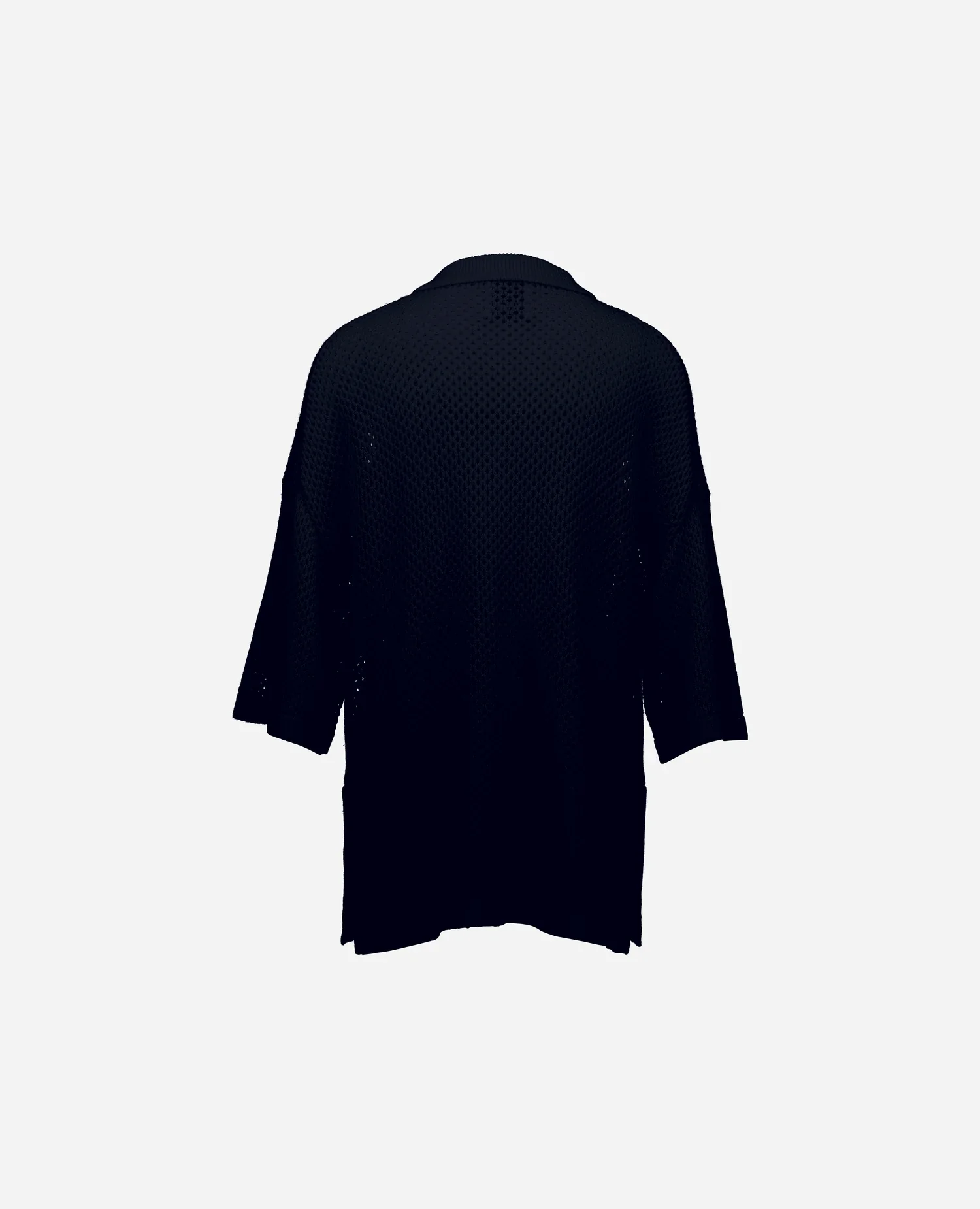 Woll-Mischung Pullover in Navy - Image 2