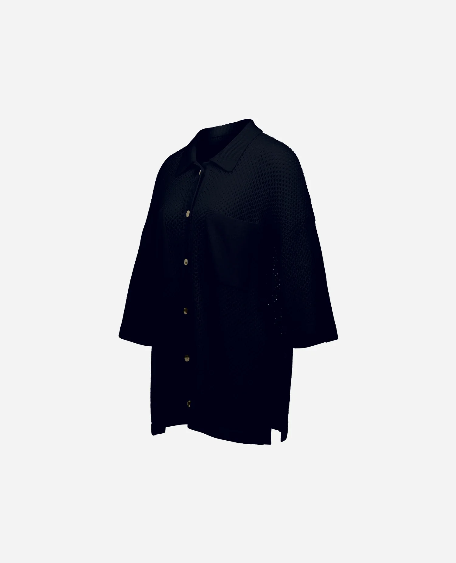 Woll-Mischung Pullover in Navy - Image 3