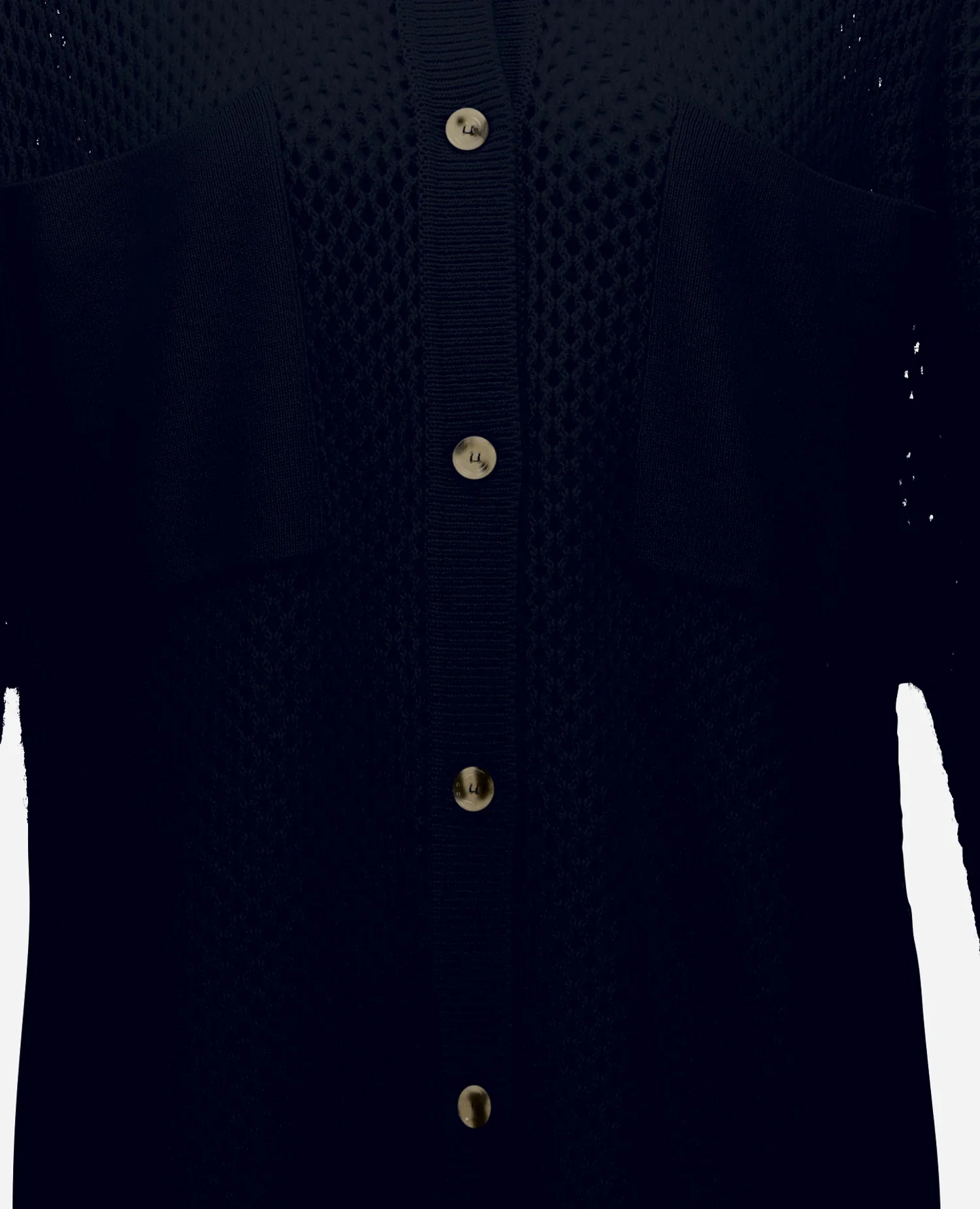 Woll-Mischung Pullover in Navy - Image 4