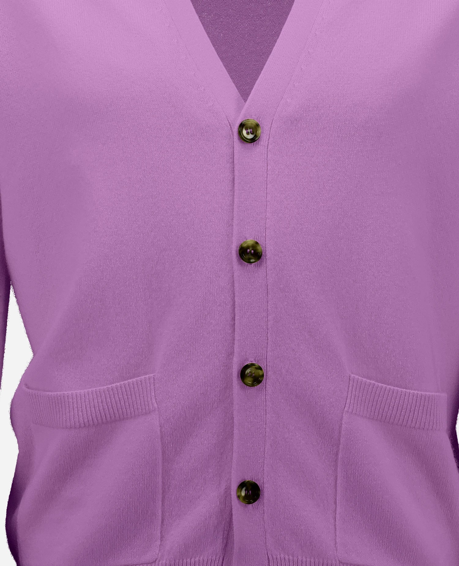 Cashmere Strickjacke in Lila - Image 4