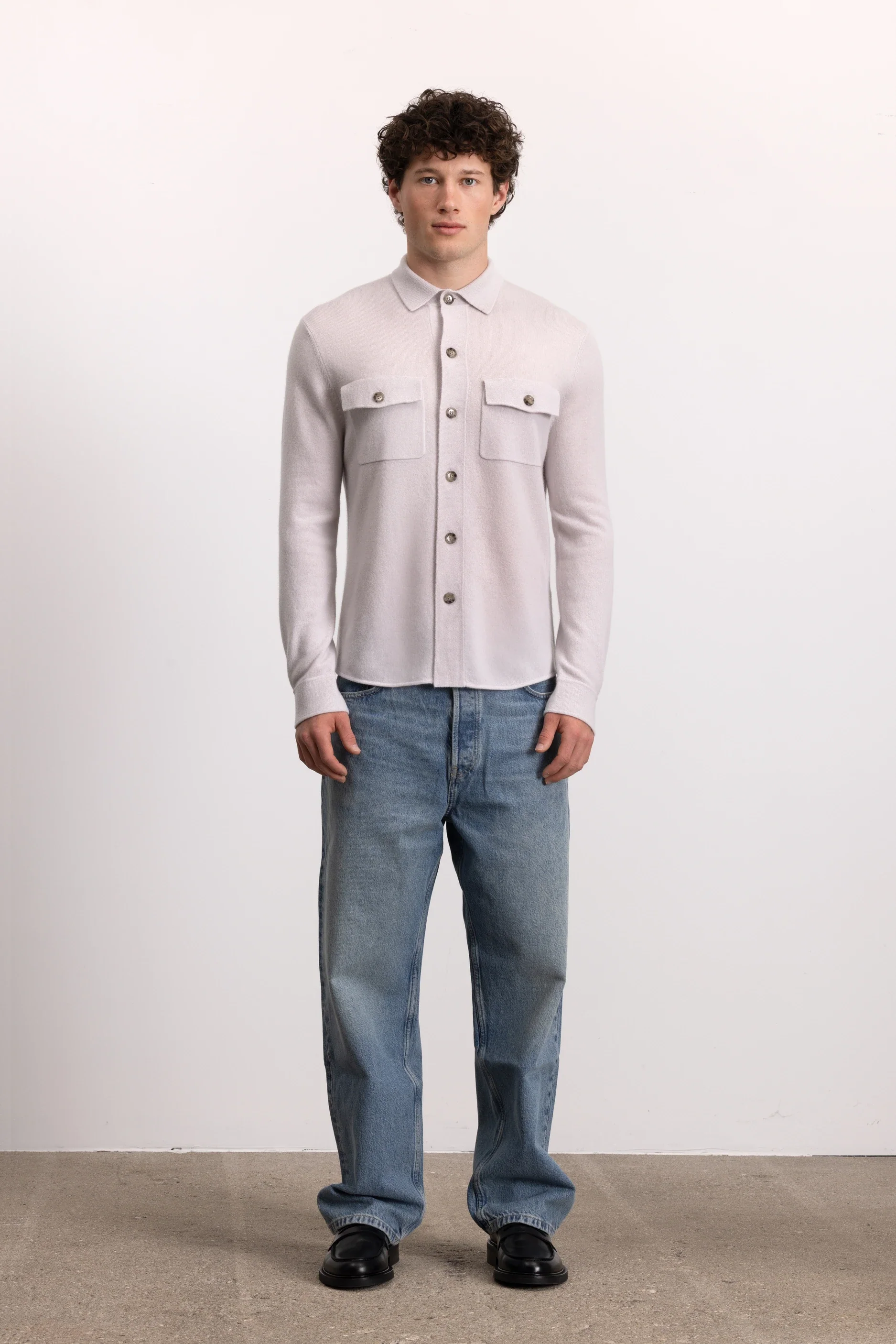 Woll-Mischung Pullover in Grau - Image 5