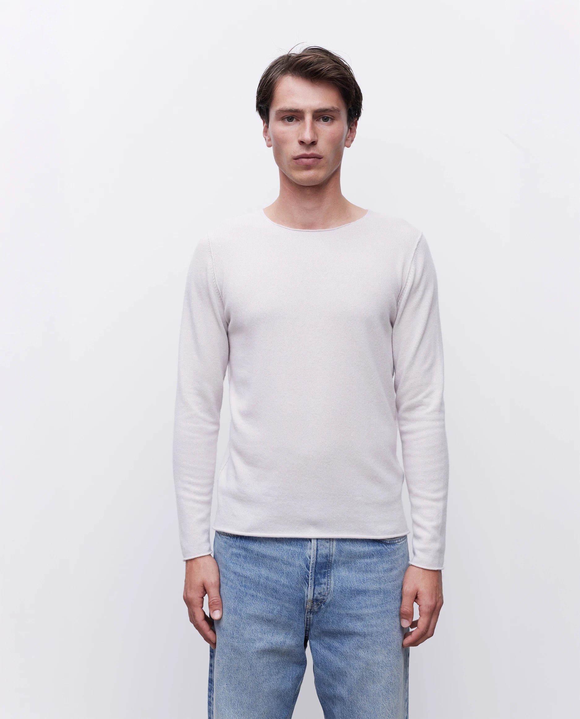 Woll-Mischung Pullover in Grau - Image 3