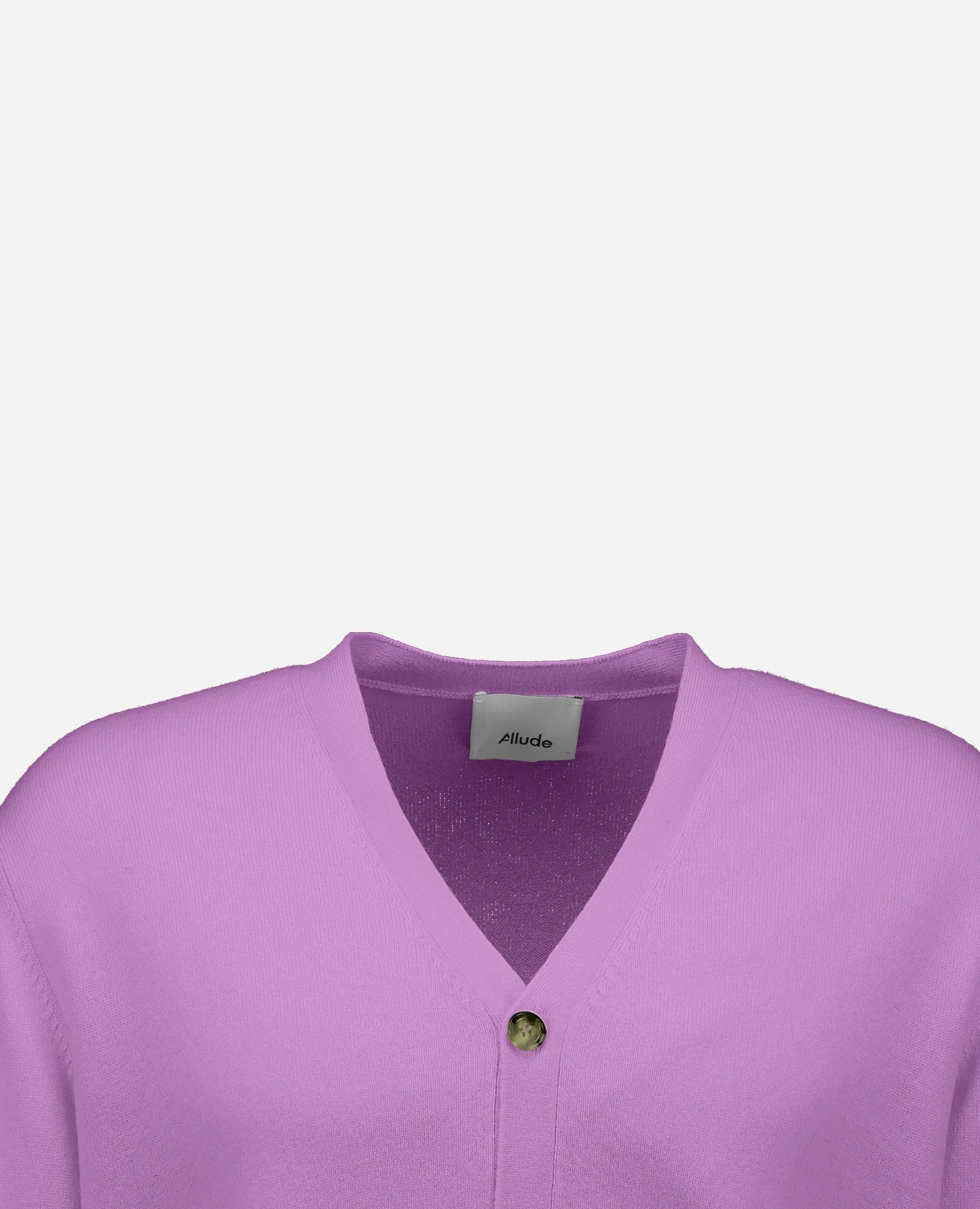 Woll-Mischung Strickjacke in Lila - Image 3