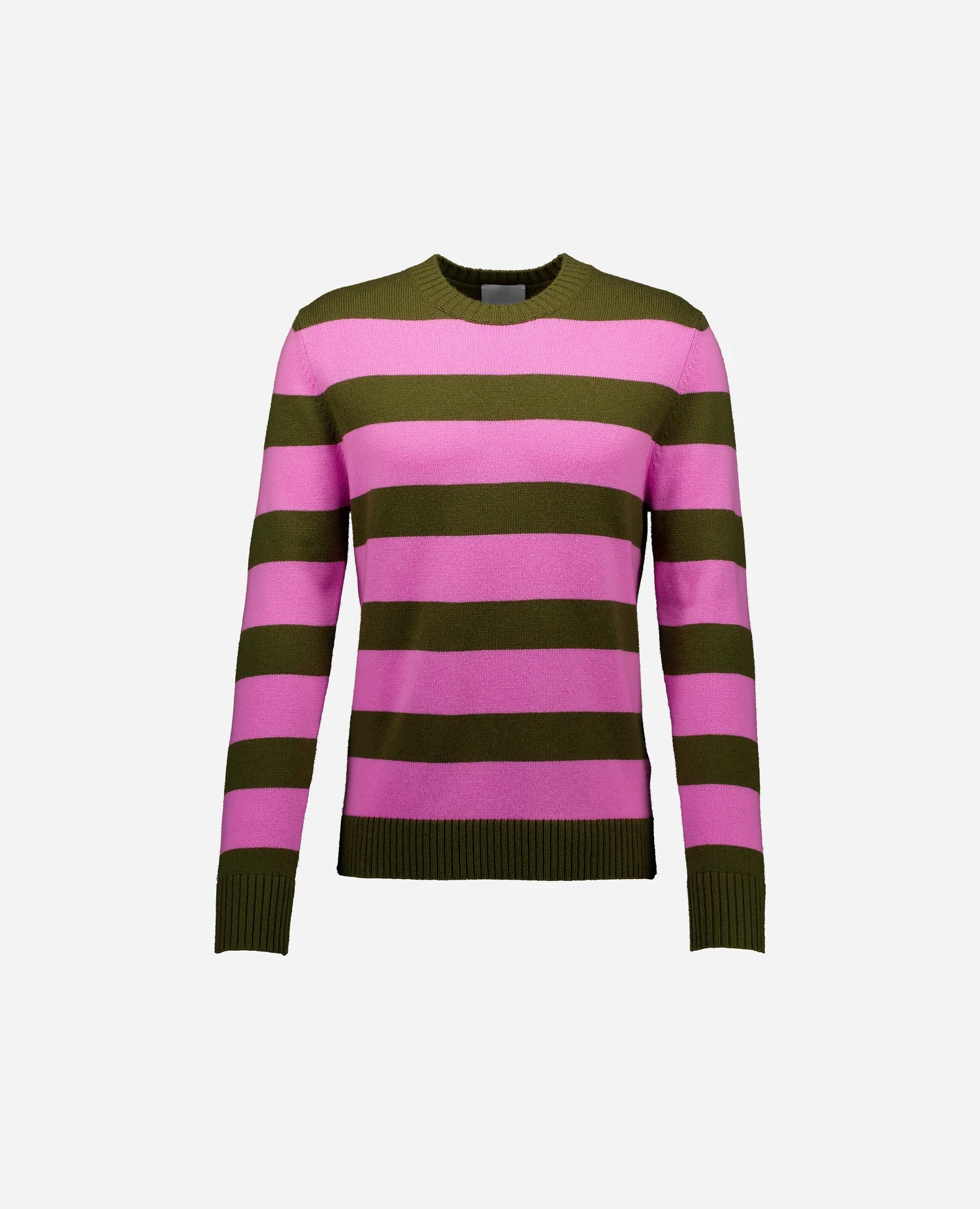 Woll-Mischung Pullover in Khaki - Image 3