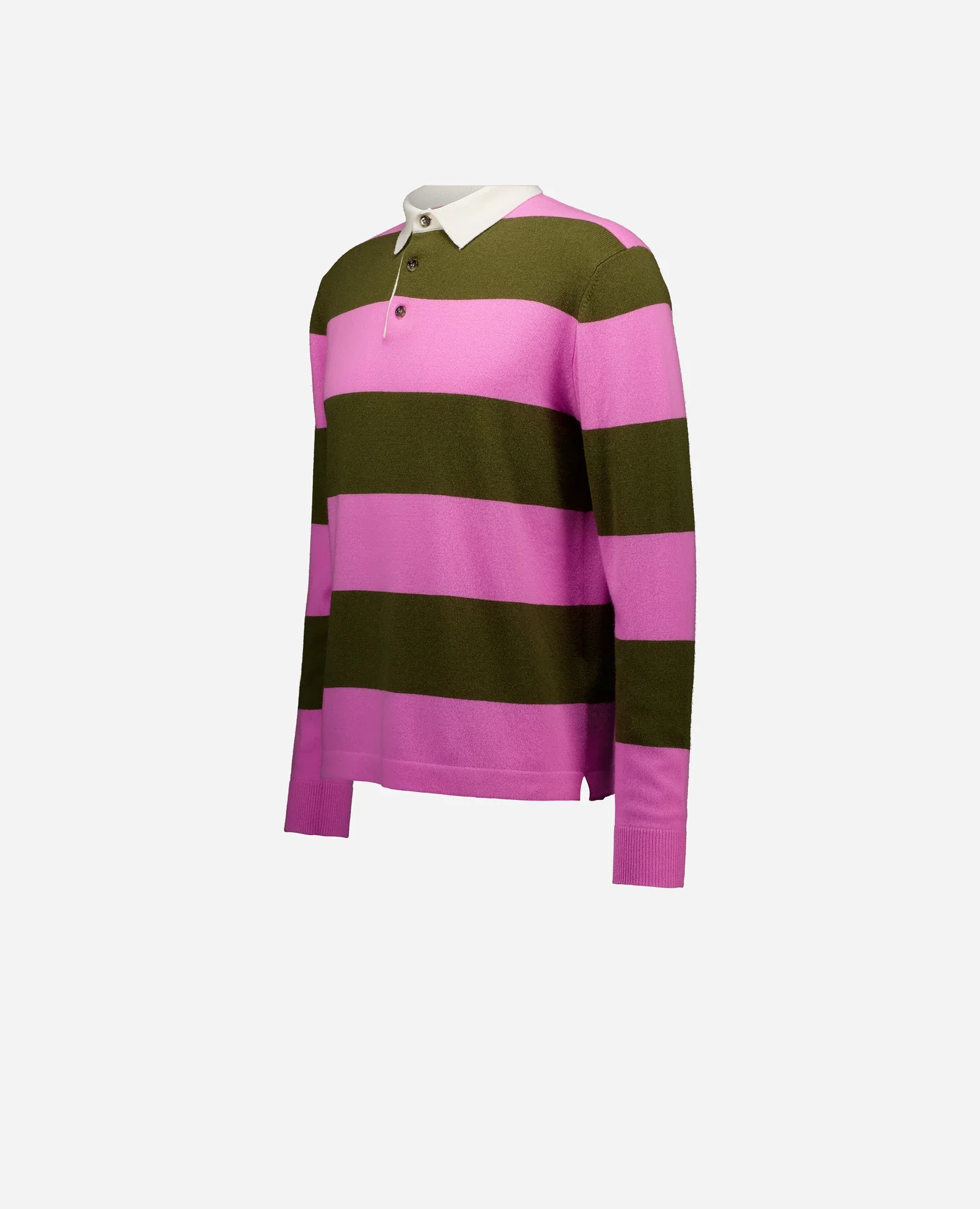 Woll-Mischung Pullover in Khaki - Image 3