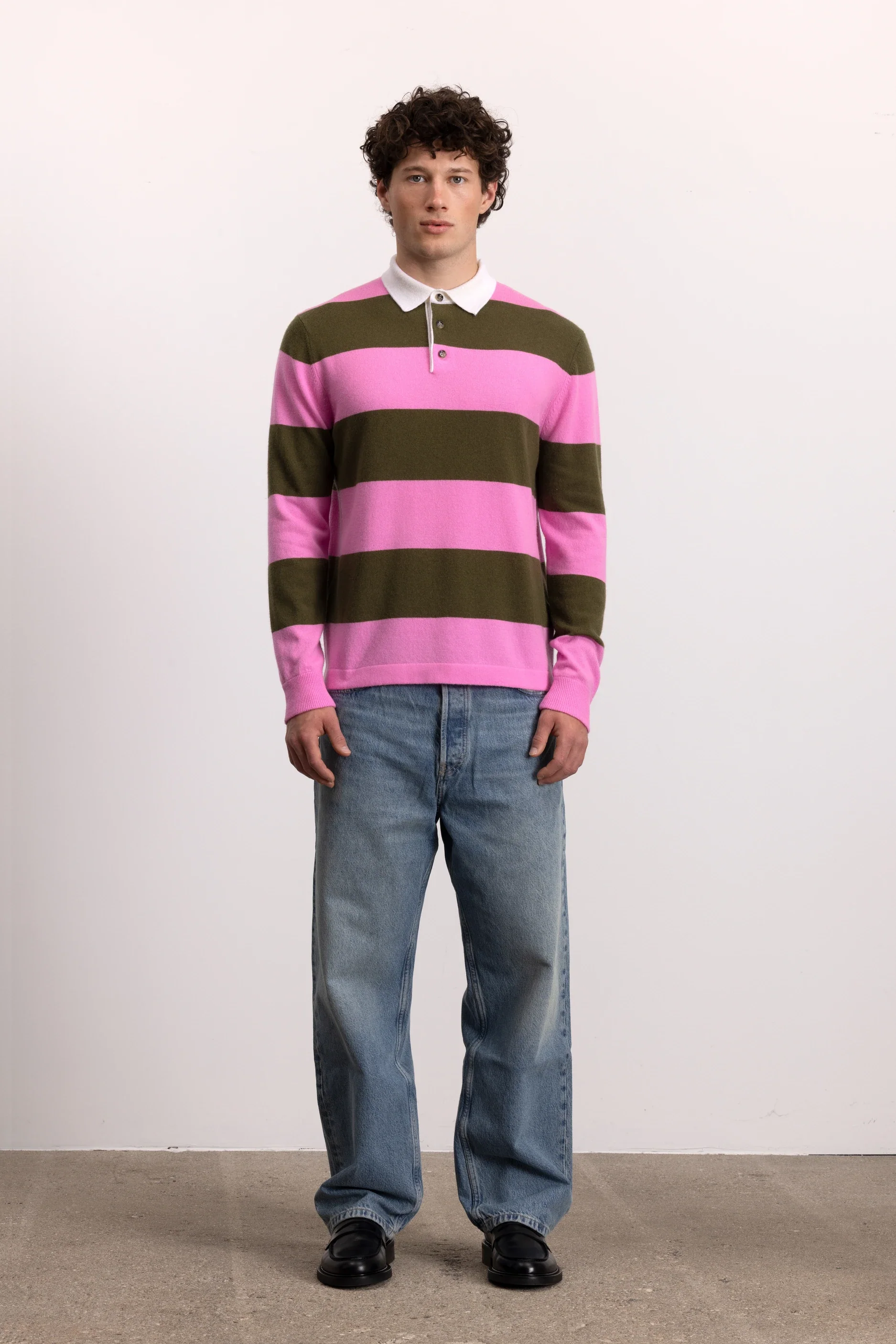 Woll-Mischung Pullover in Khaki - Image 5