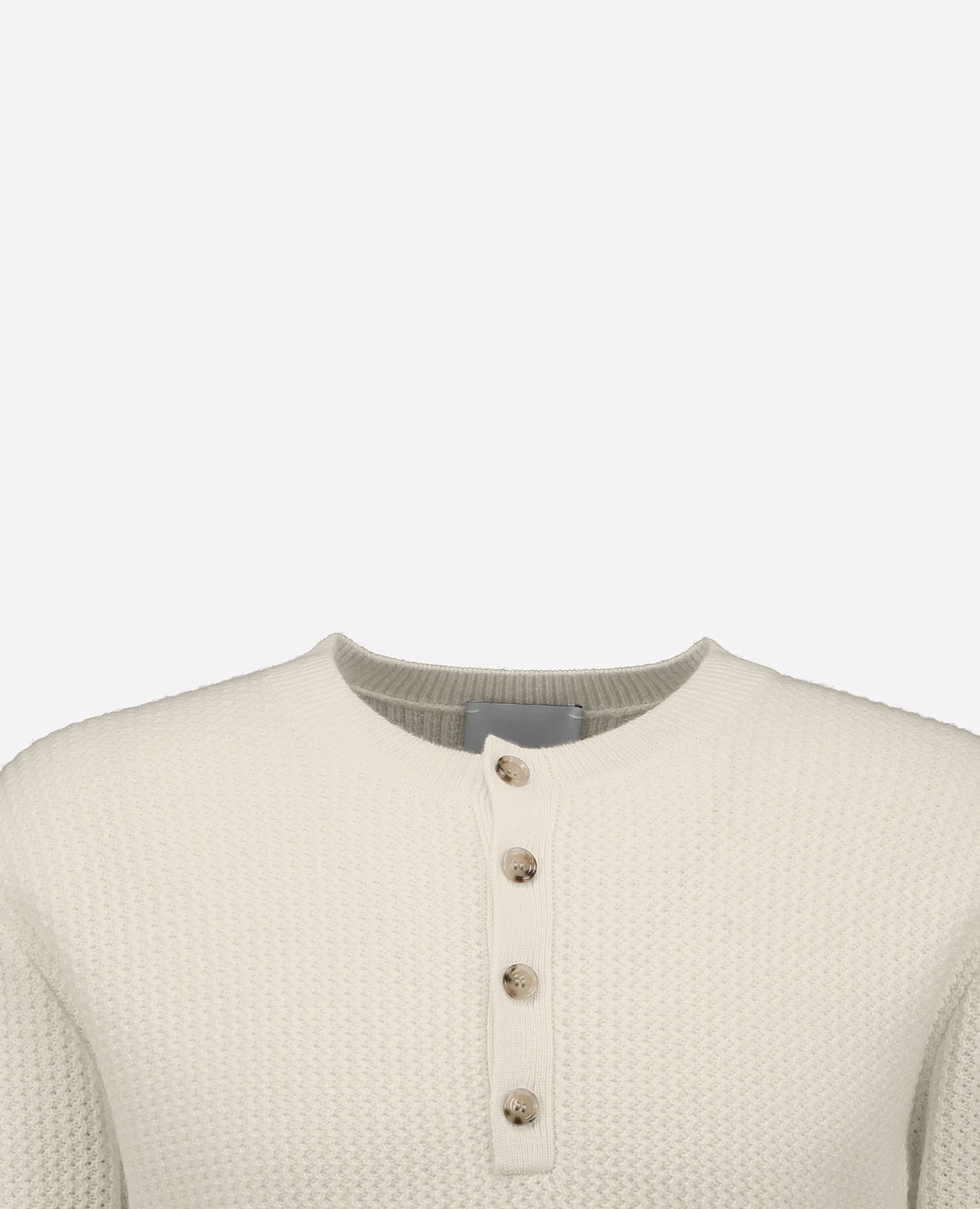 Woll-Mischung Strickjacke in Creme - Image 3
