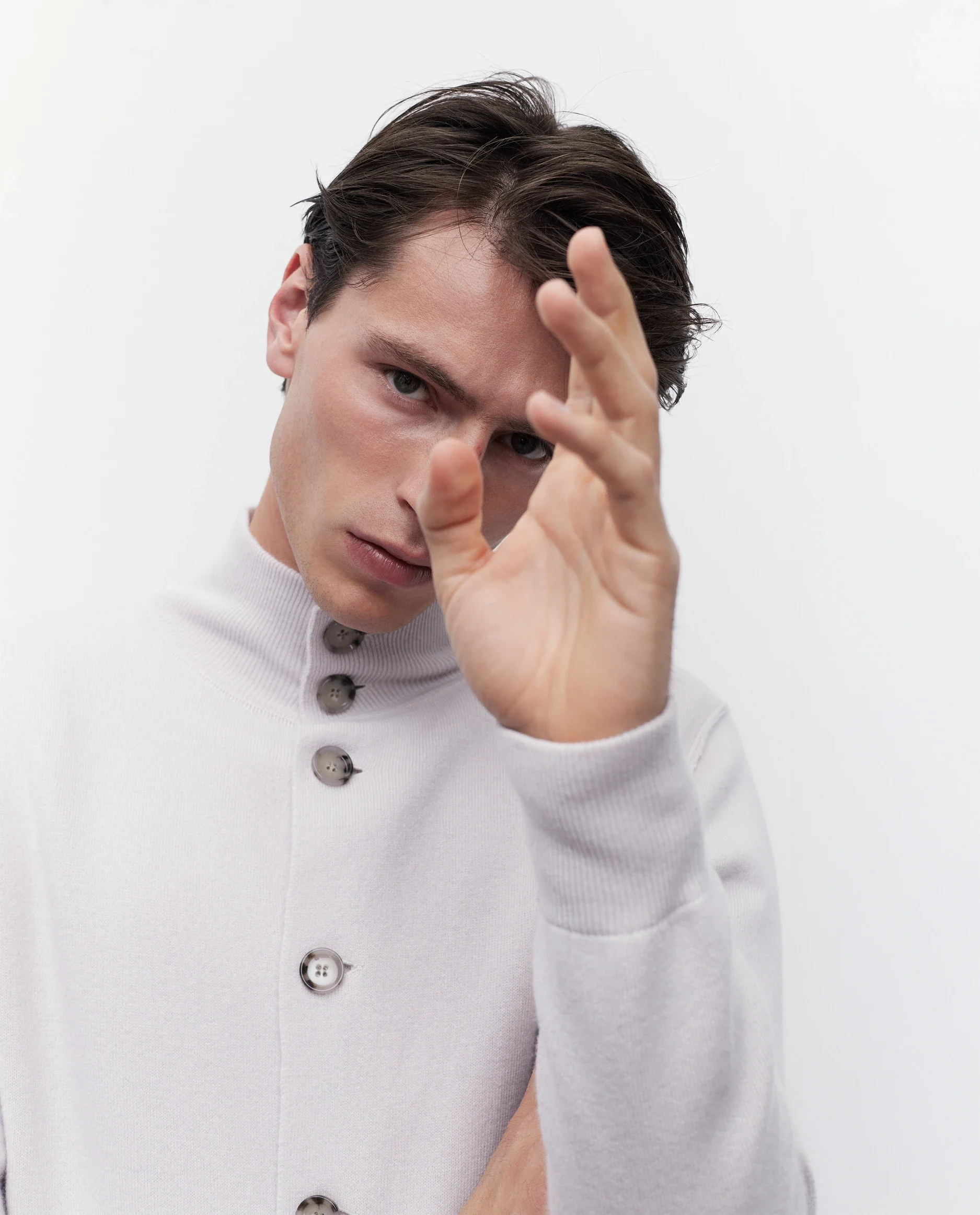 Woll-Mischung Jacket in Grau - Image 3