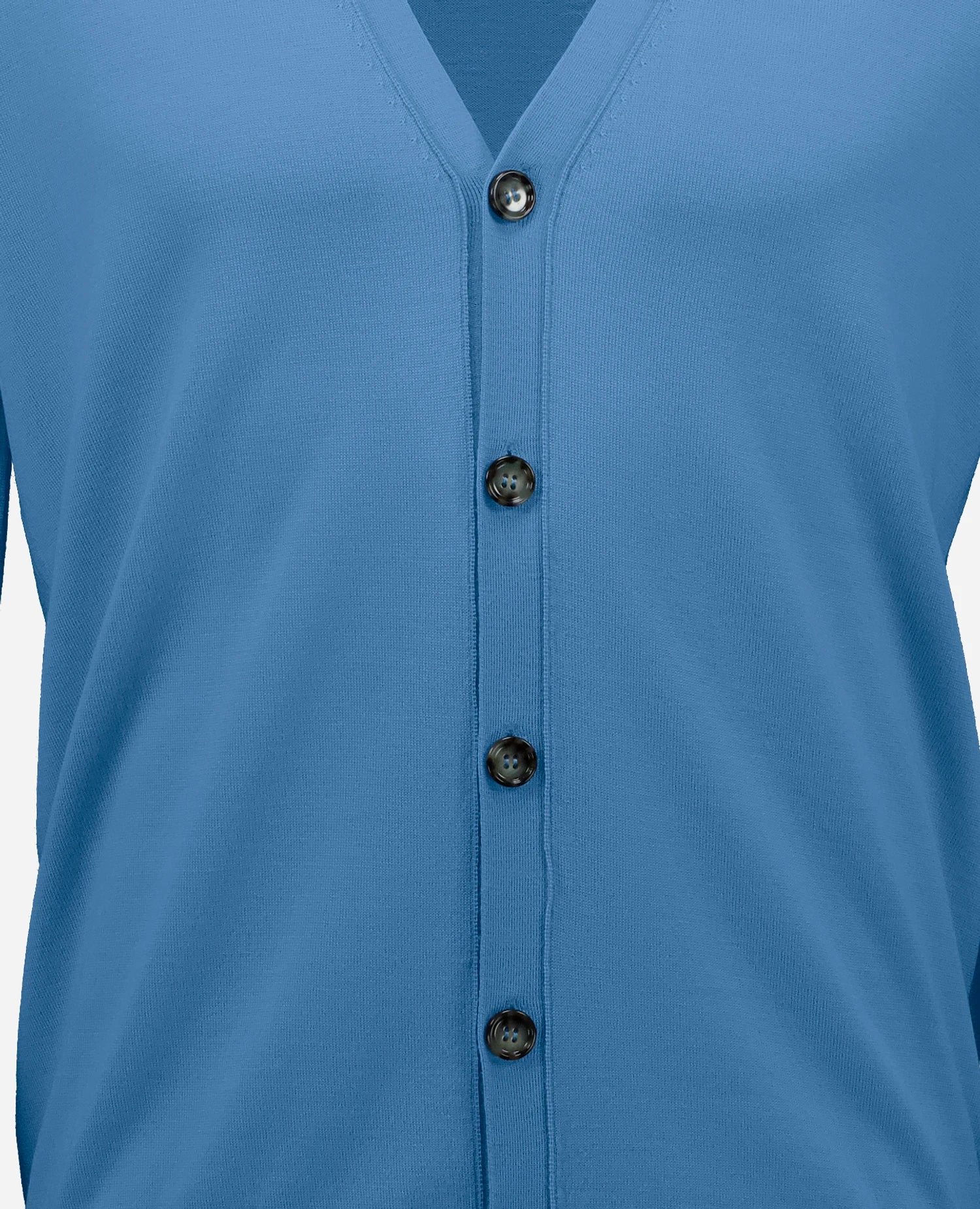 Wolle Strickjacke in Blau - Image 4