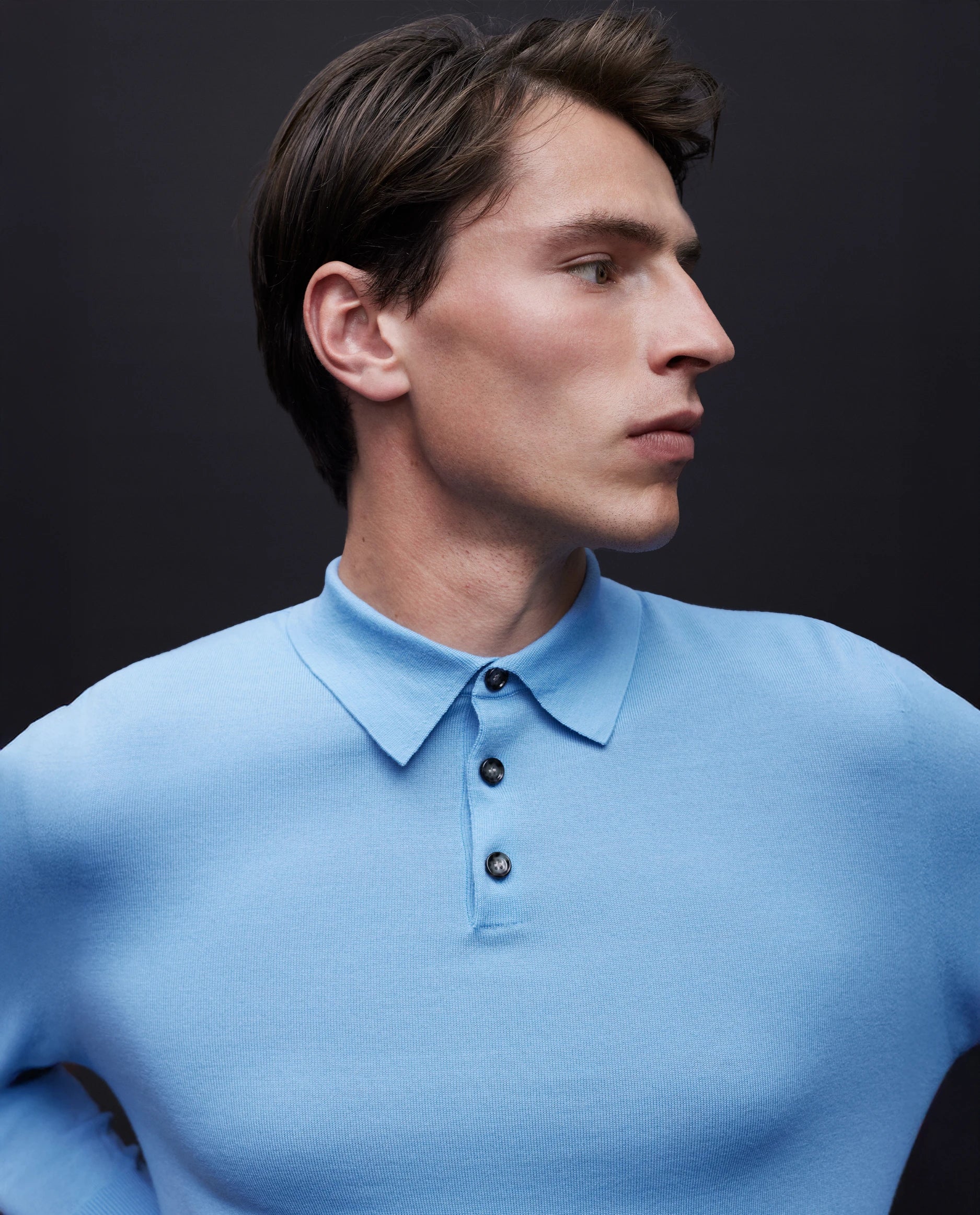 Wolle Pullover in Blau - Image 6