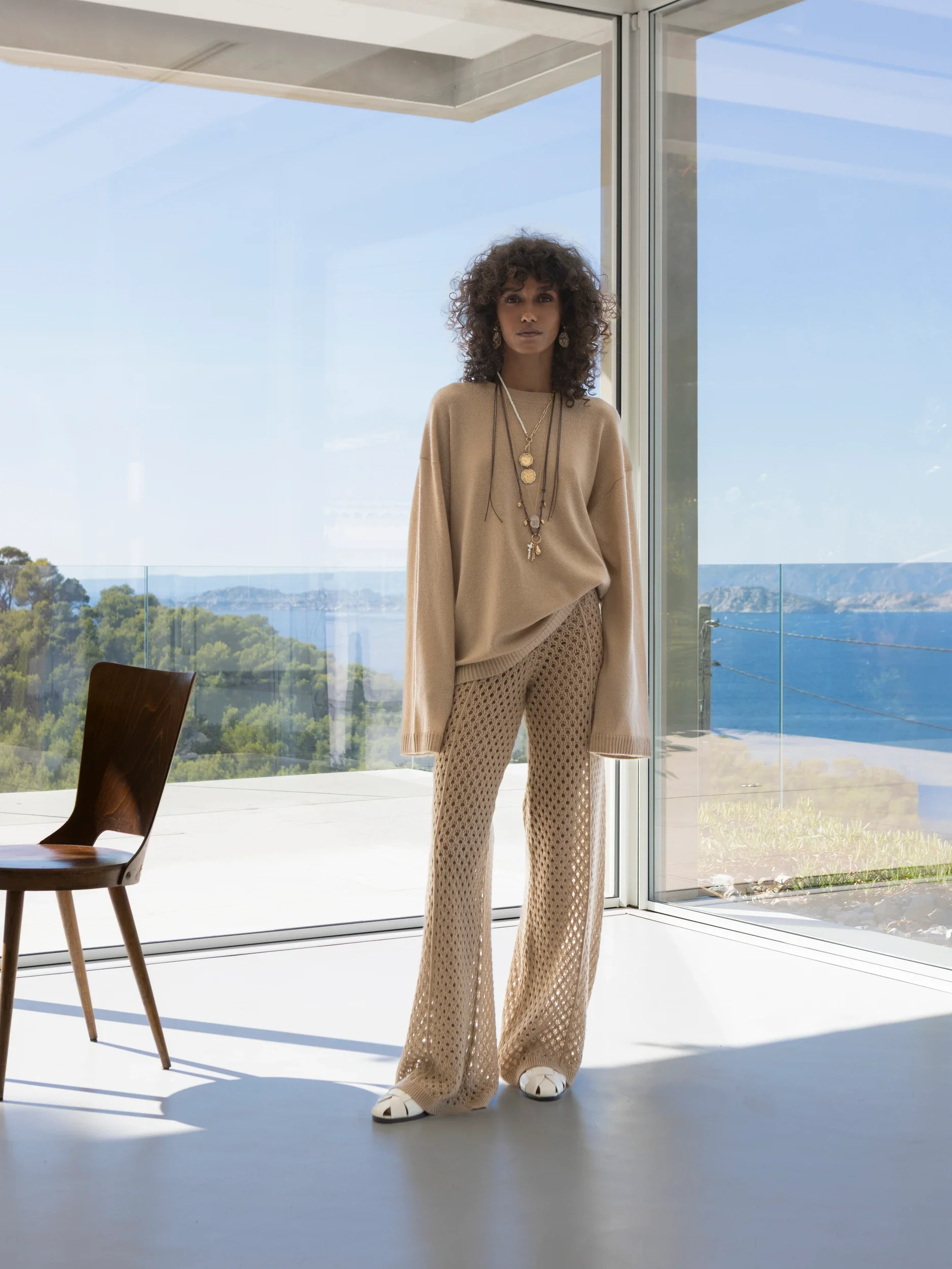 Cashmere Pullover in Beige - Image 2