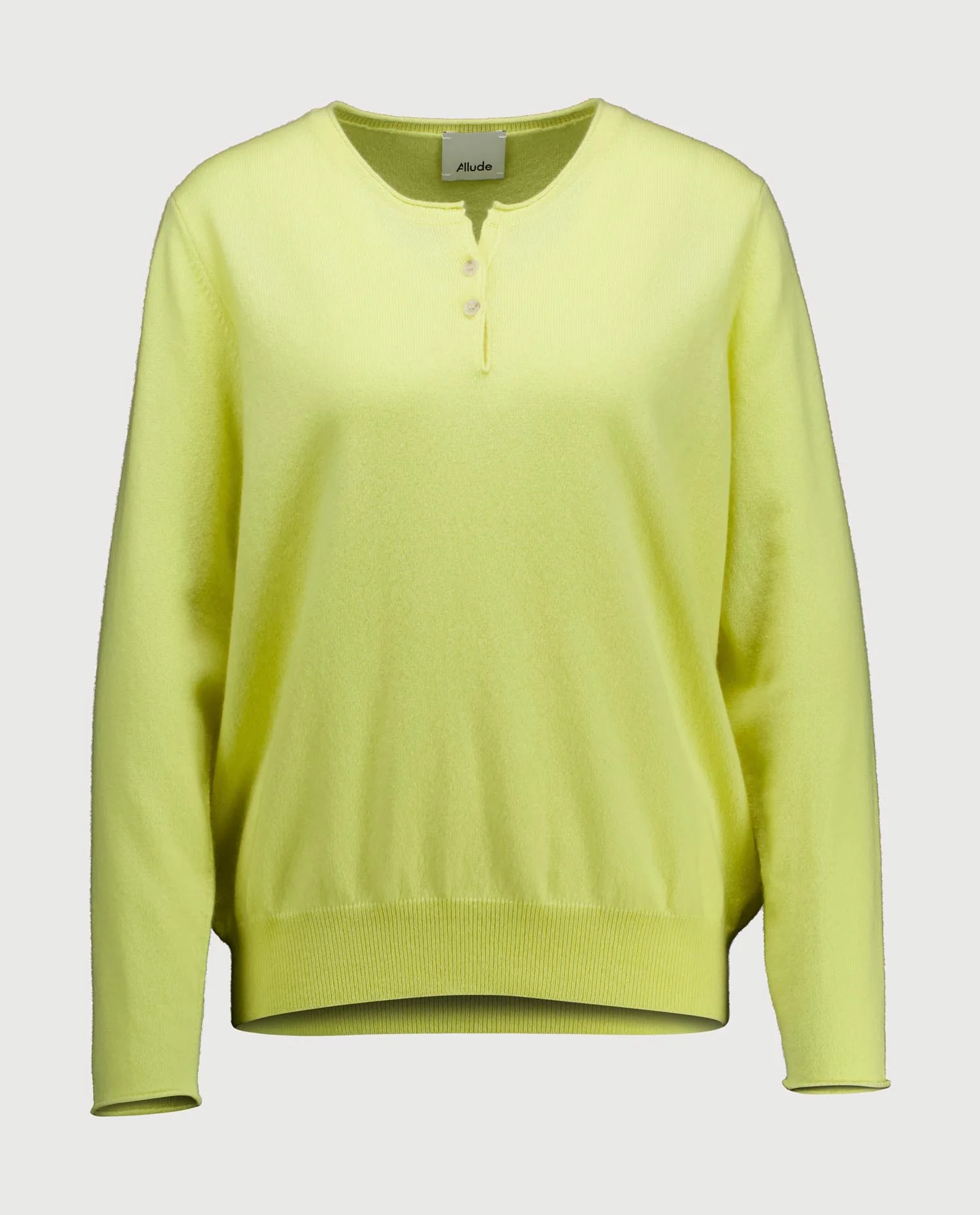 Cashmere Pullover in Gelb