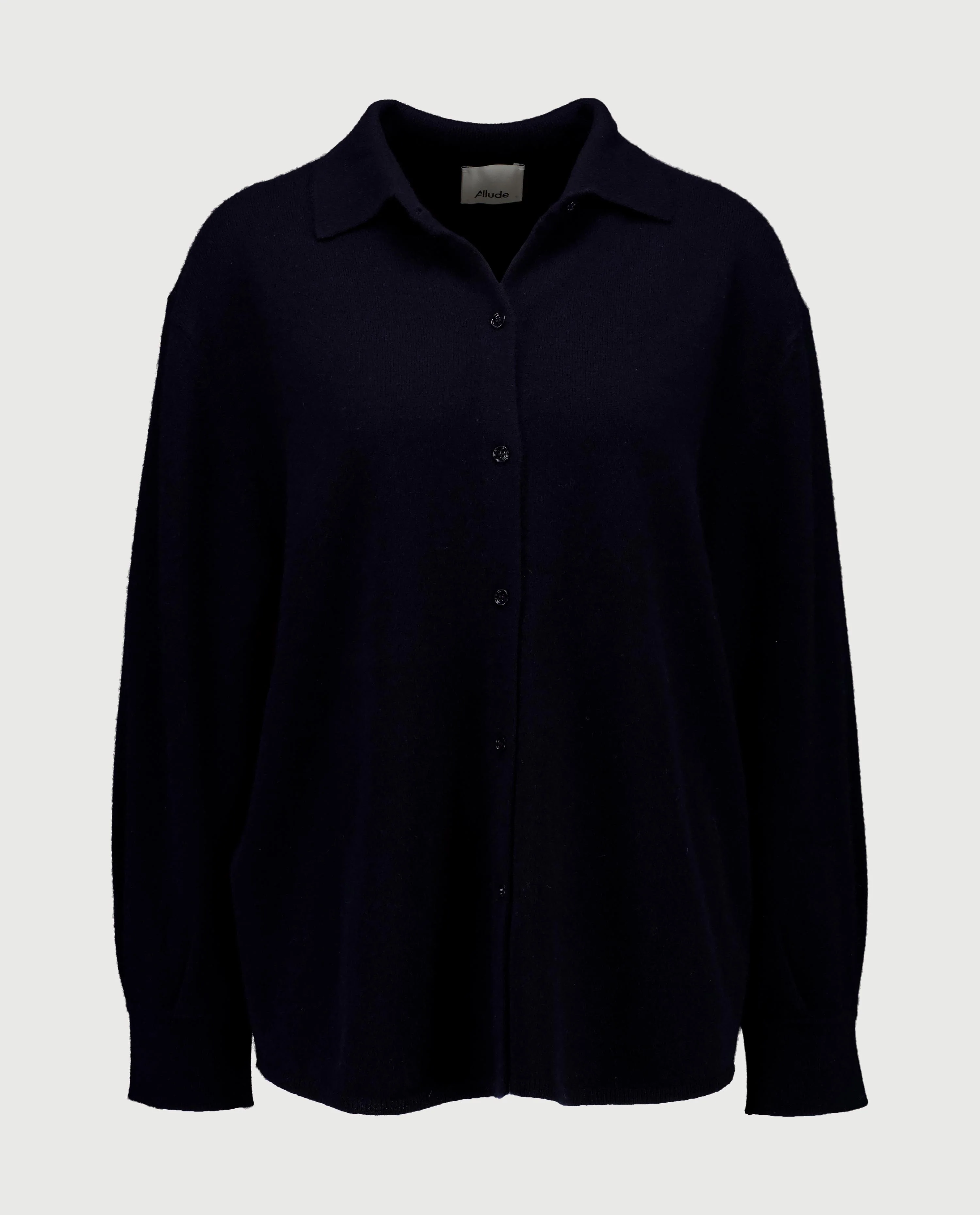 Cashmere Pullover in Navy - Image 2