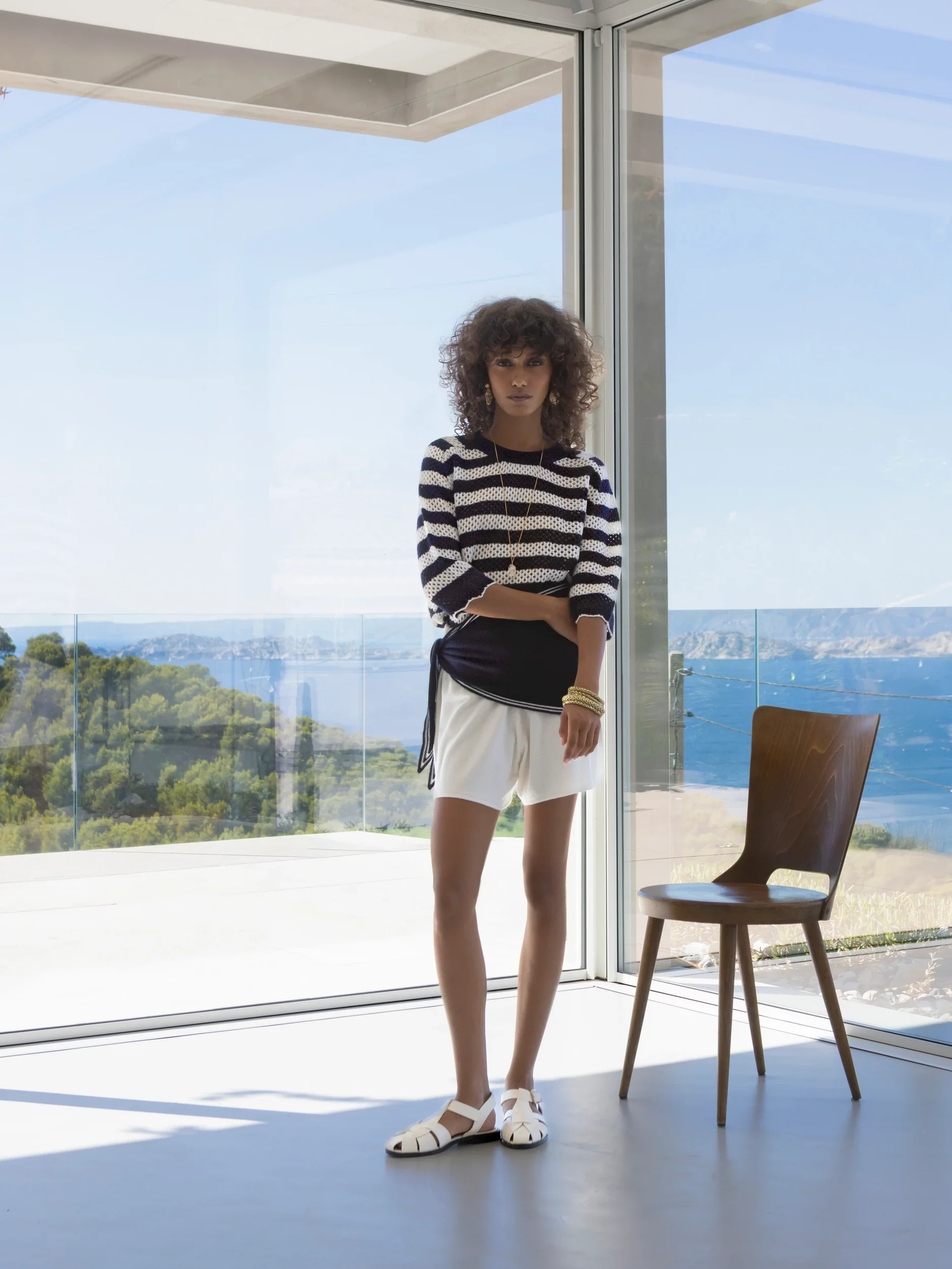 Cashmere Schal in Navy