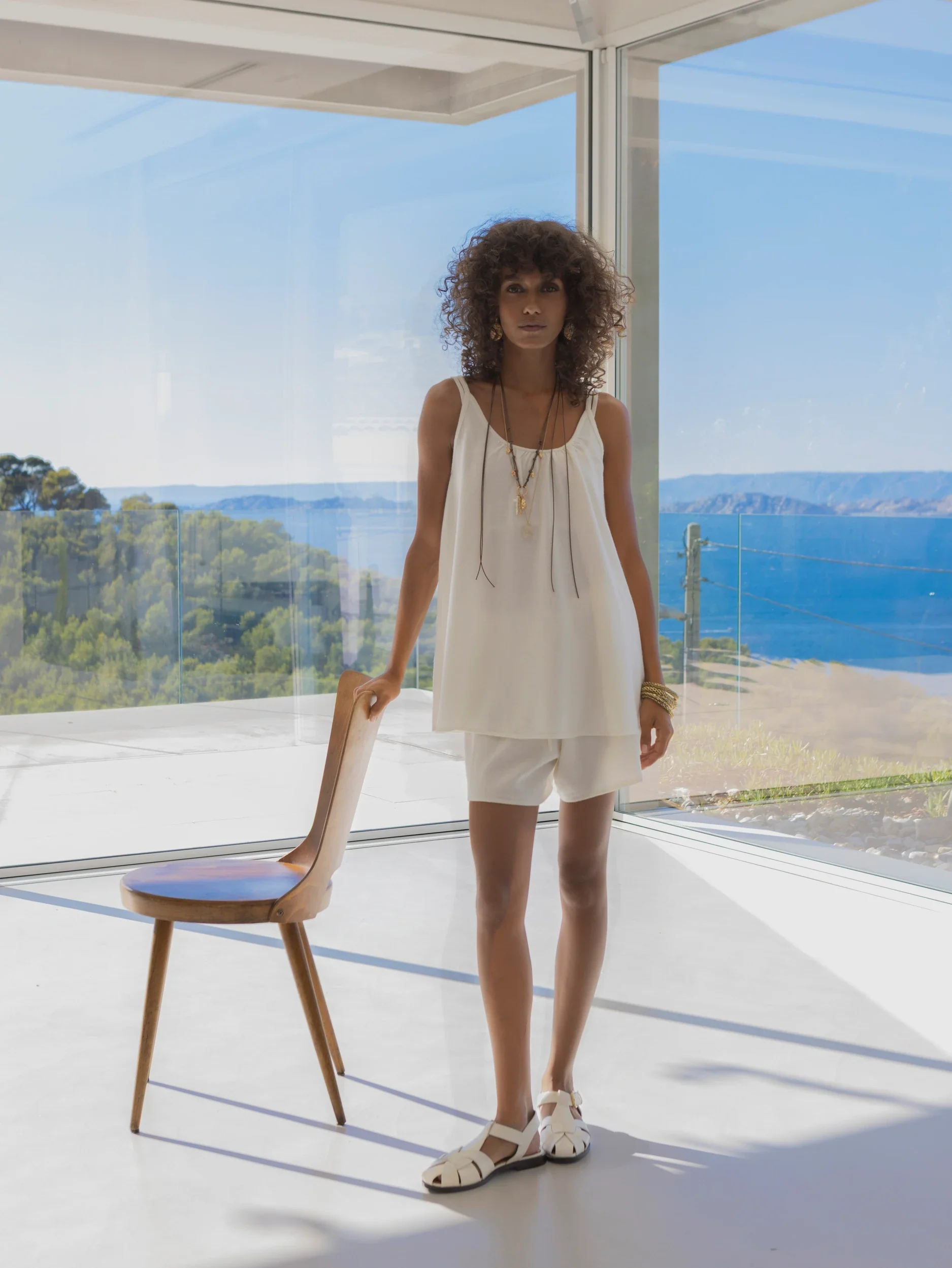 Cashmere Top in Weiß