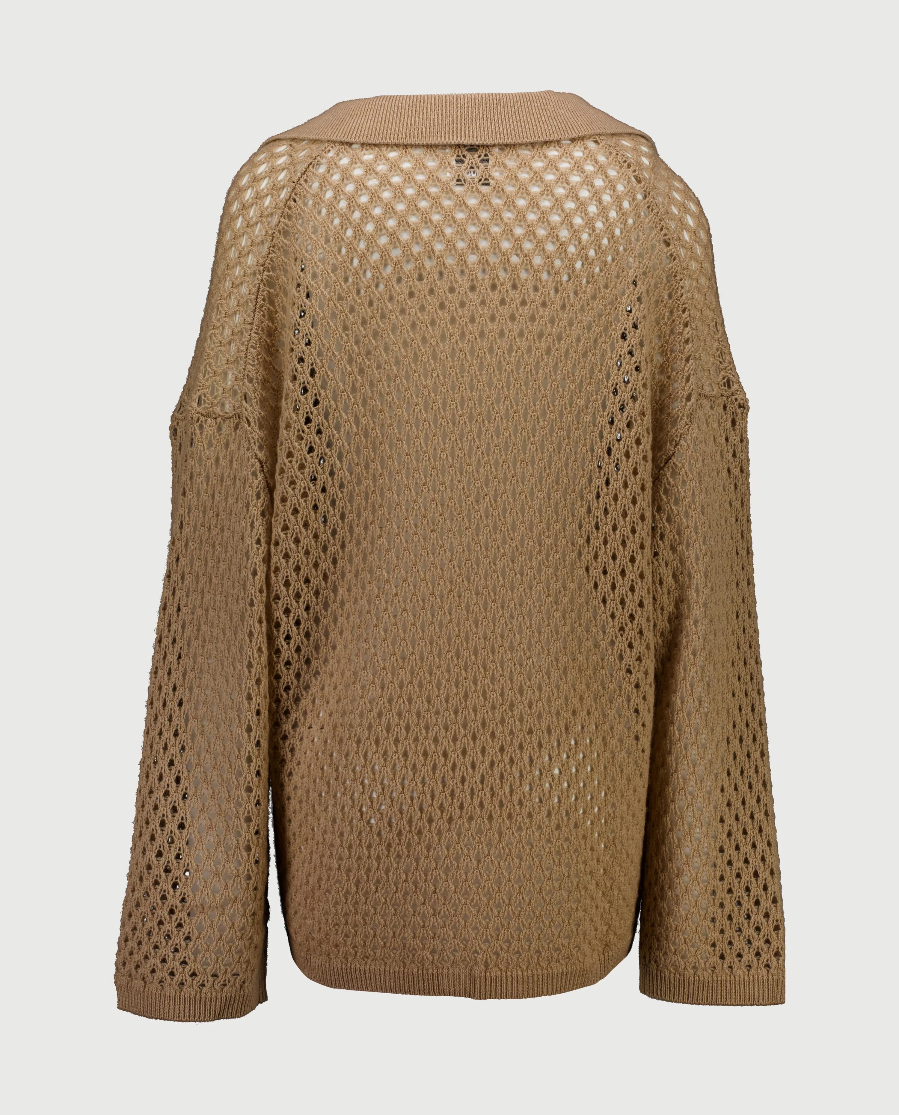 Woll-Mischung Pullover in Beige - Image 2