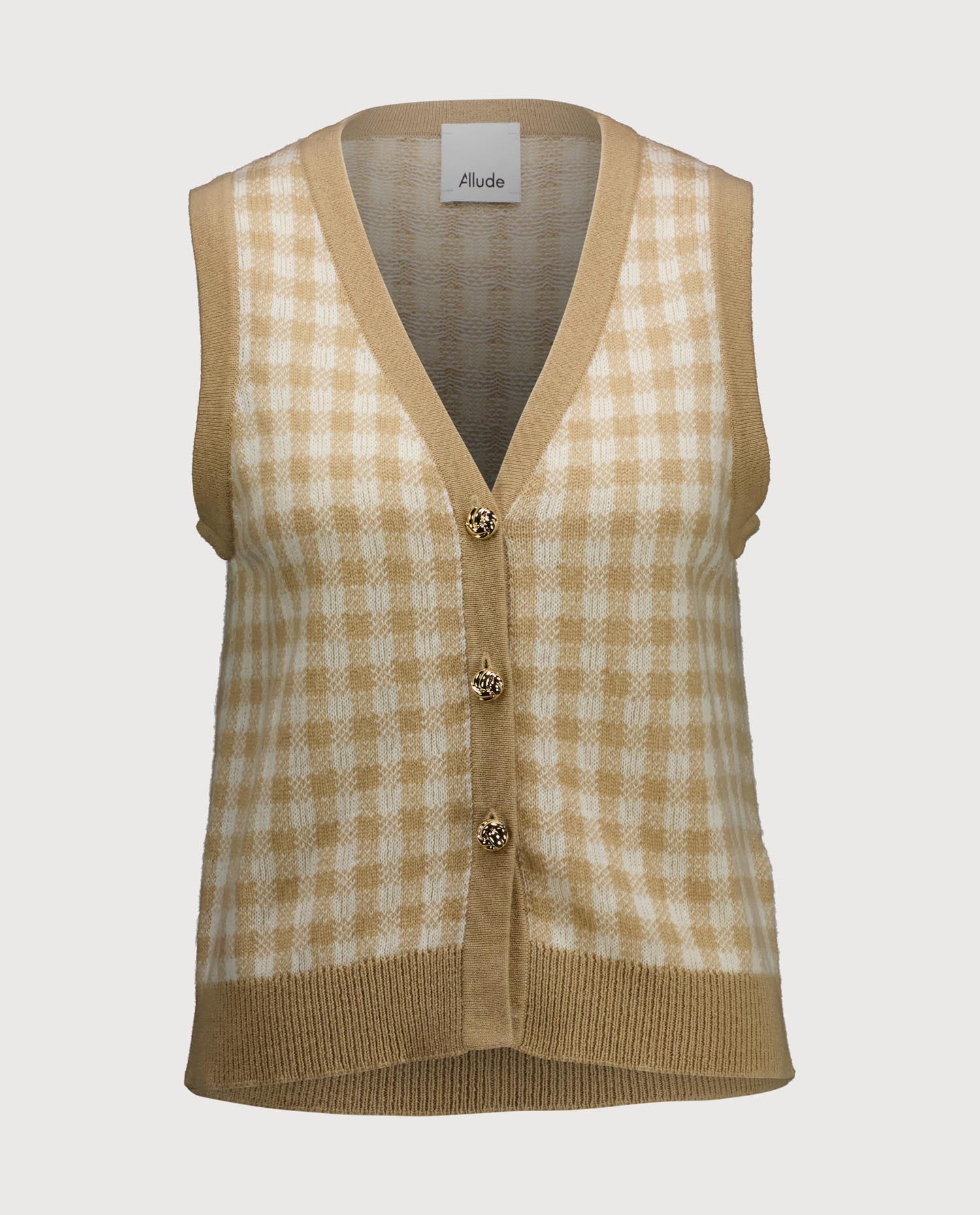 Woll-Mischung Weste in Beige - Image 2