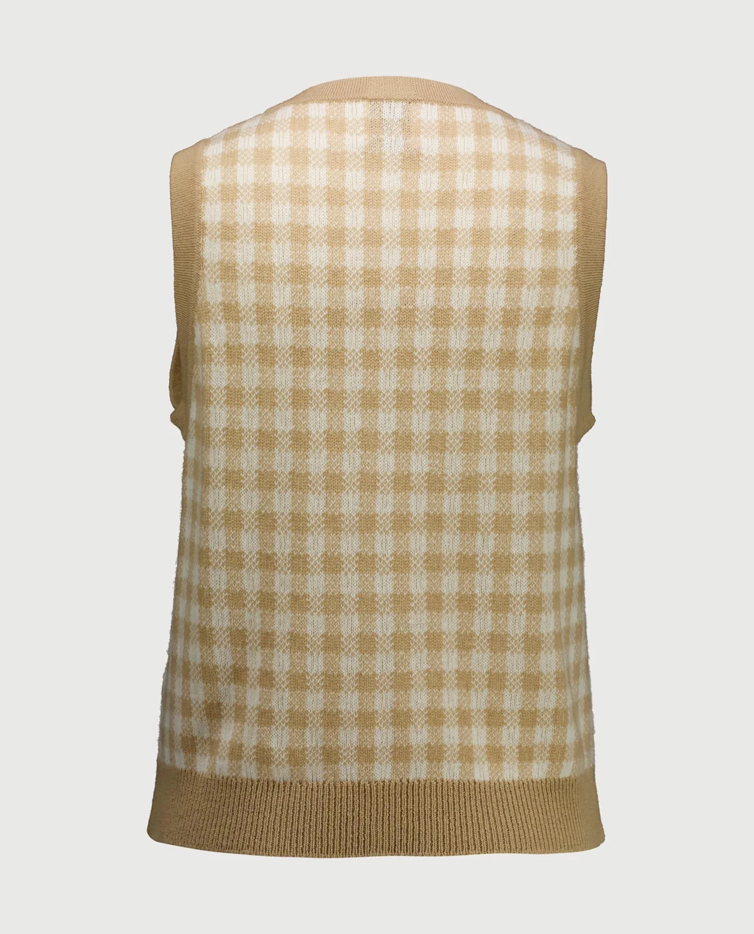 Woll-Mischung Weste in Beige - Image 4