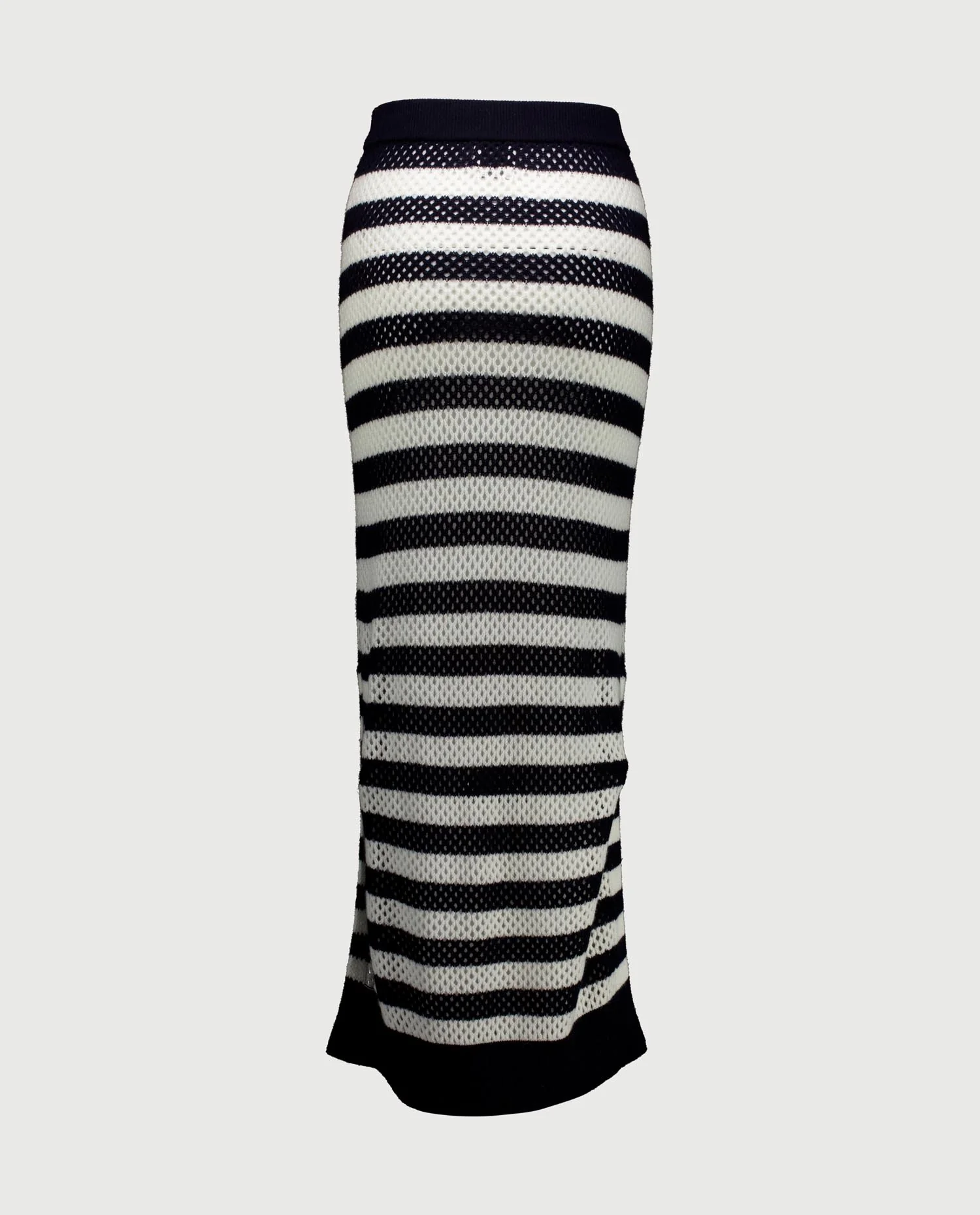Woll-Mischung Rock in Navy - Image 3